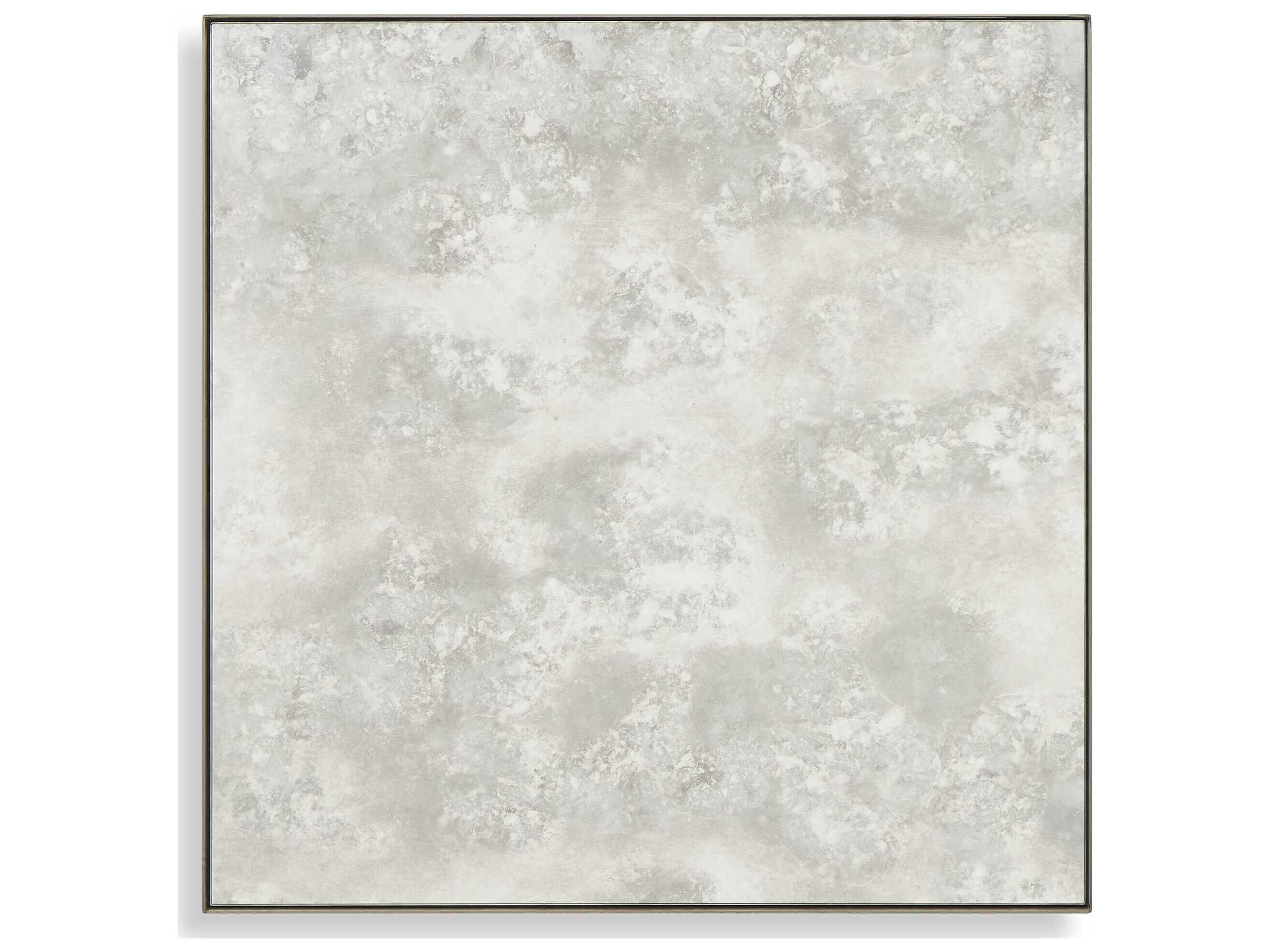 Uttermost Fredric Brushed Brass Square Antique Mirror