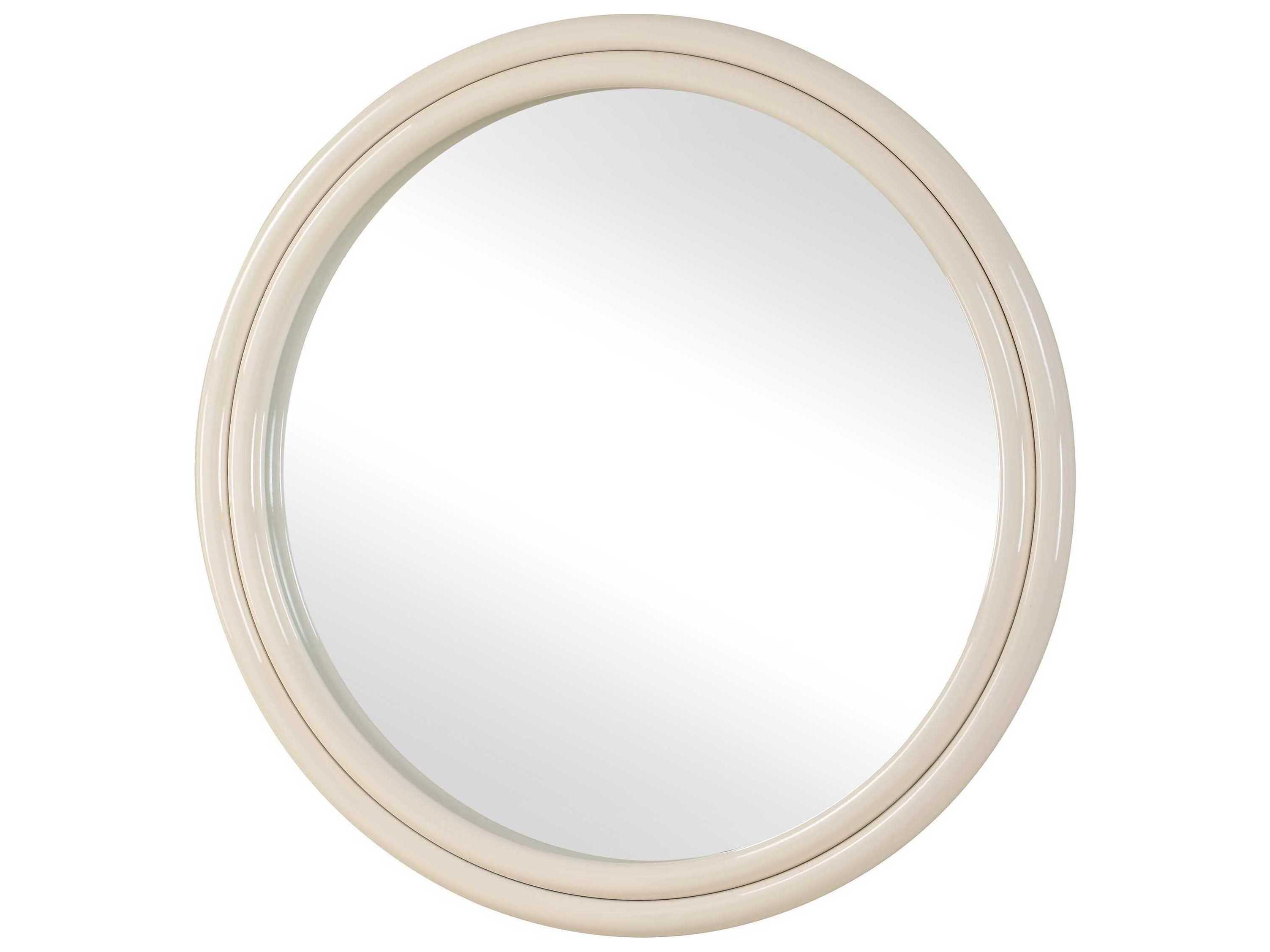 Uttermost Florian Warm White Round Wall Mirror
