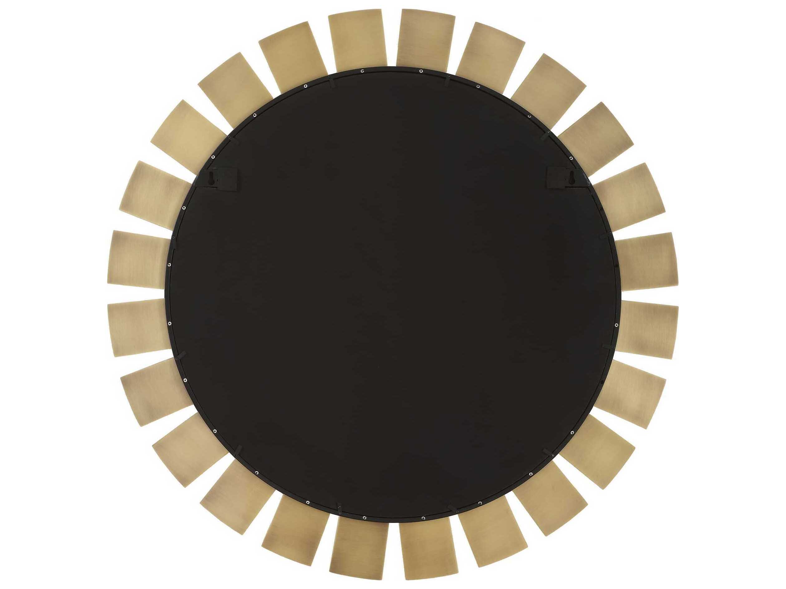 Uttermost Toluca Antique Brass Round Wall Mirror