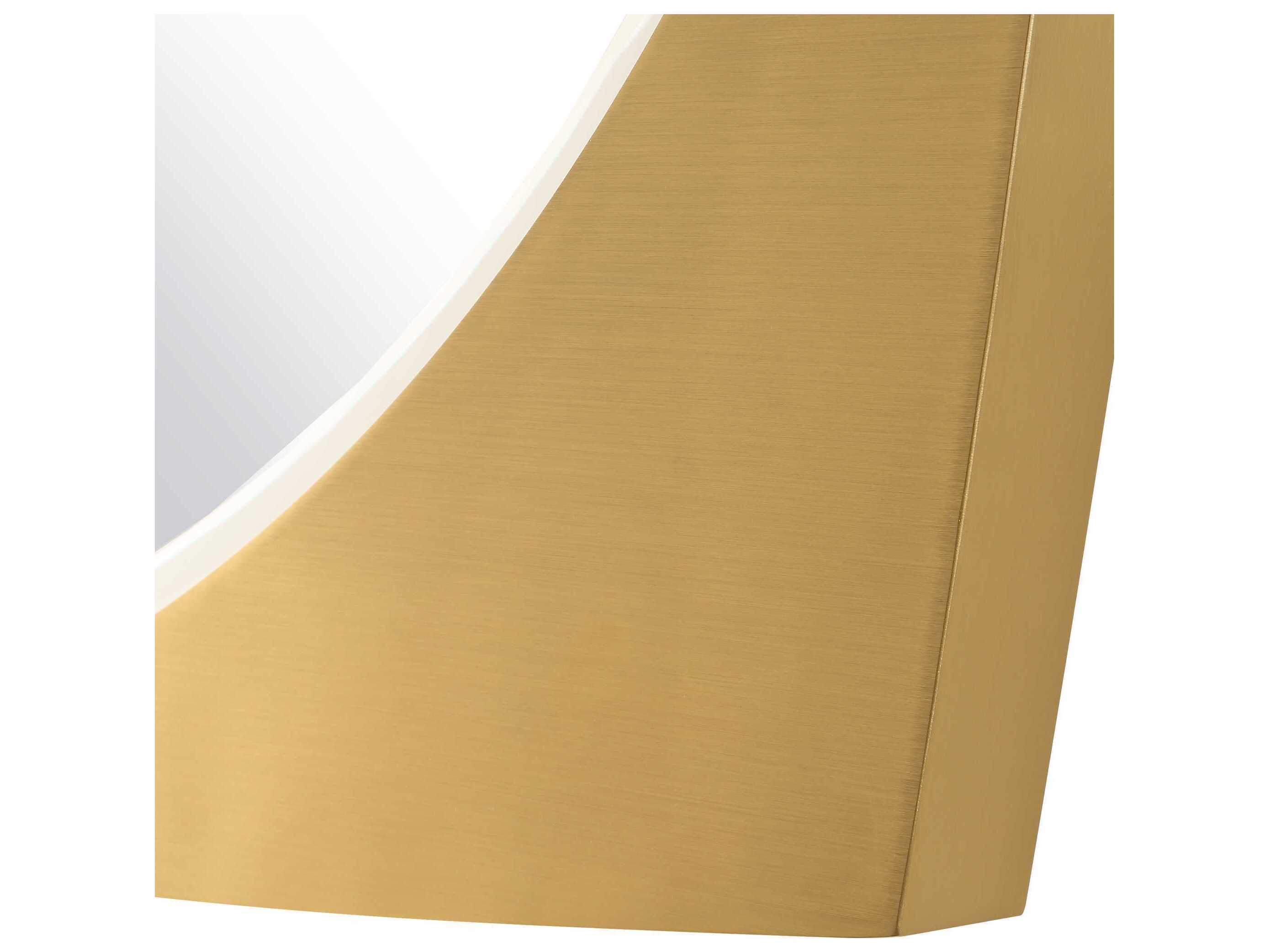 Uttermost Neilia Antique Brass Round Wall Mirror