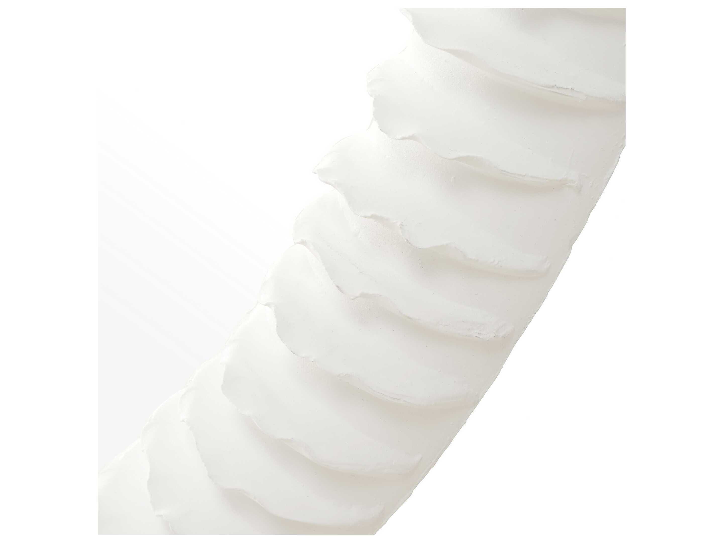 Uttermost Akiko Matte White Round Wall Mirror