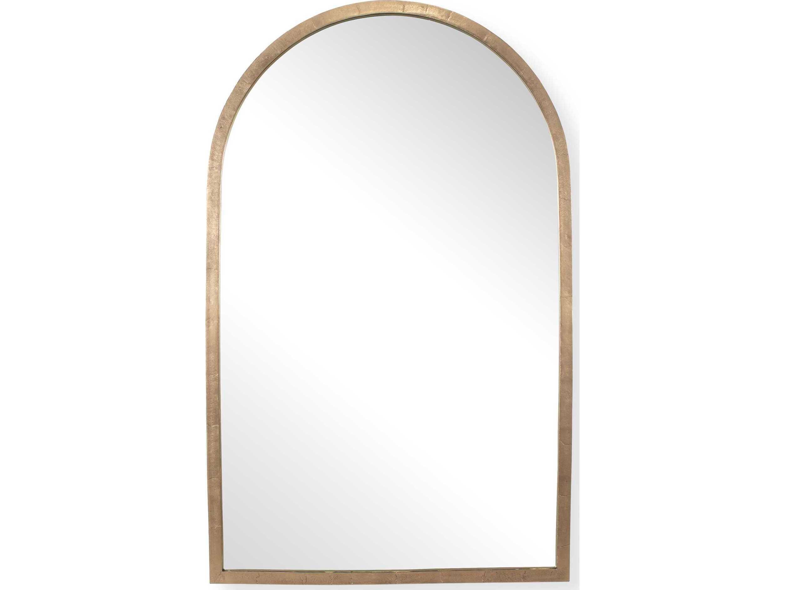 Uttermost Vestry Antique Brass Arch Wall Mirror