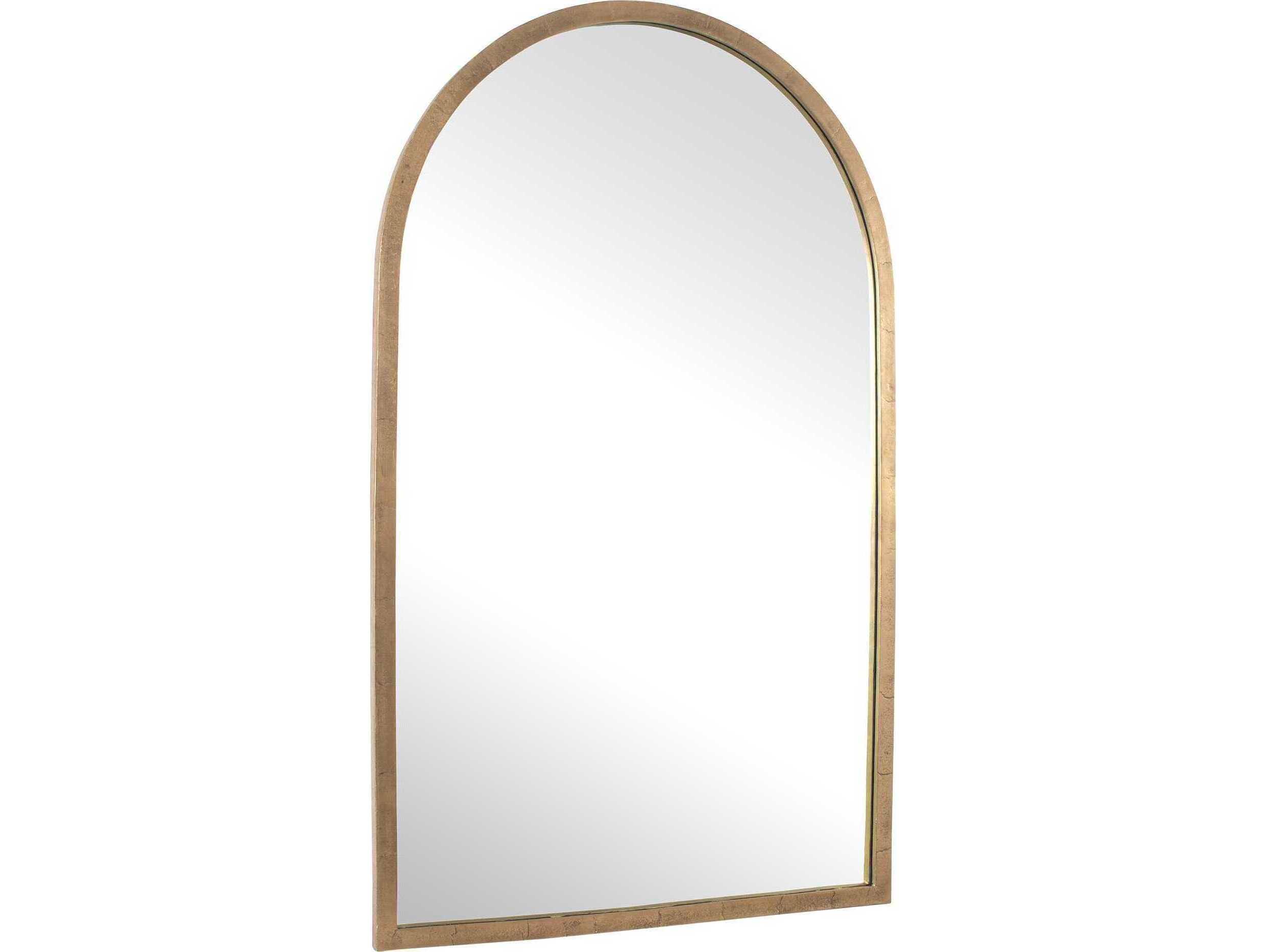 Uttermost Vestry Antique Brass Arch Wall Mirror