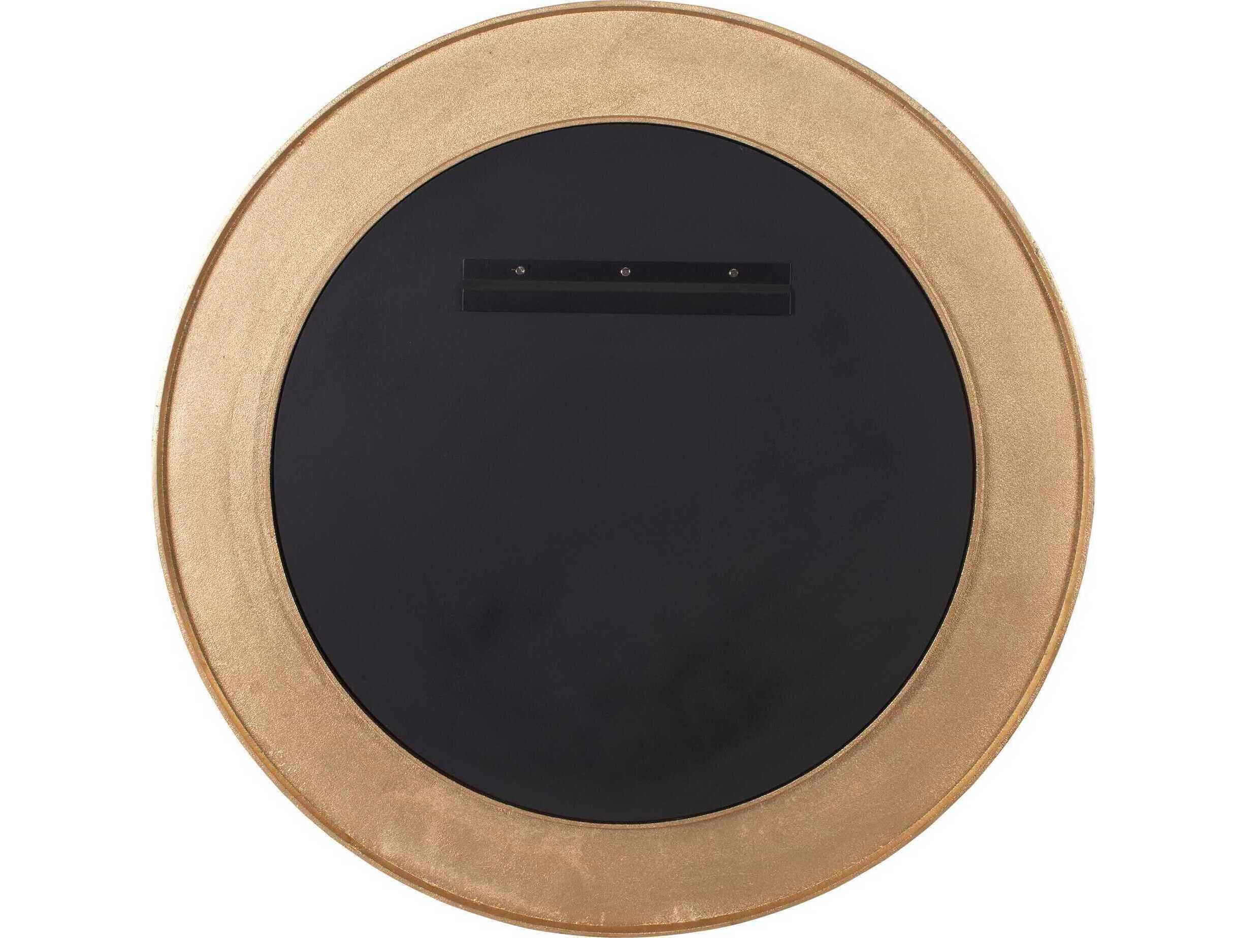 Uttermost Tano Antique Brass Round Wall Mirror