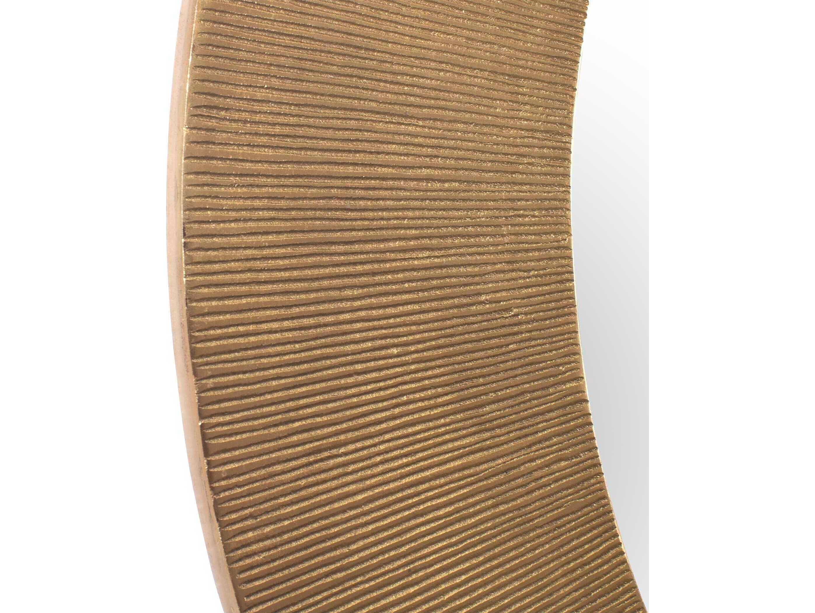 Uttermost Tano Antique Brass Round Wall Mirror