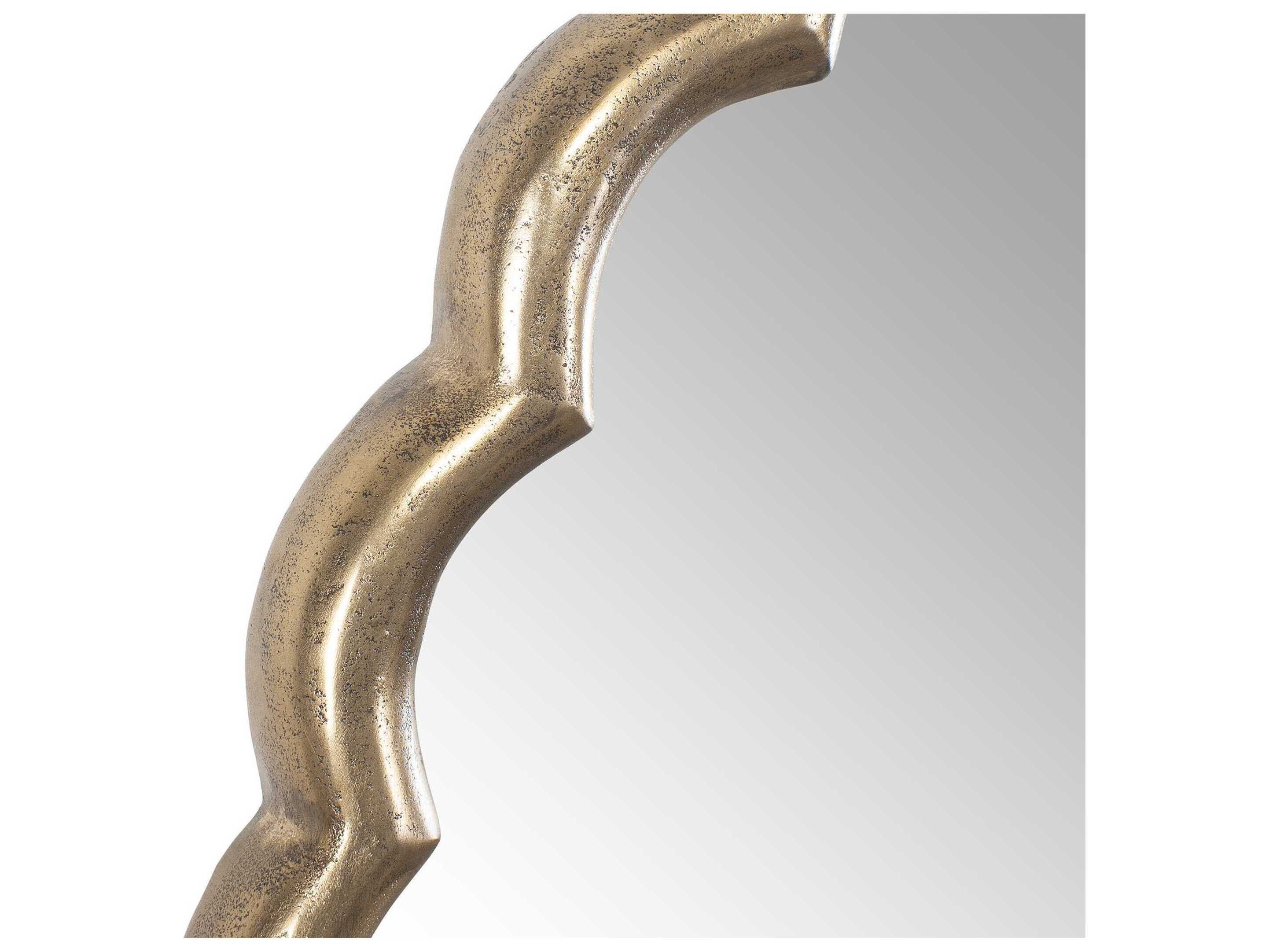 Uttermost Cerrito Antique Brass Round Wall Mirror