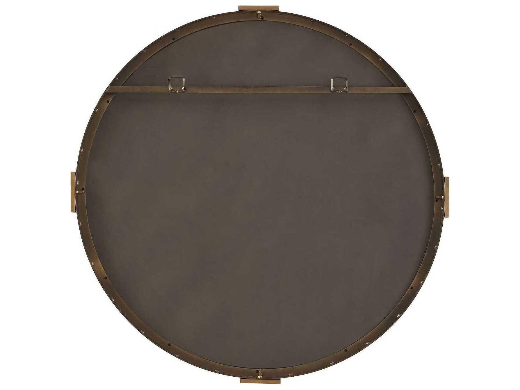 Uttermost Russo Golden Bronze Round Wall Mirror