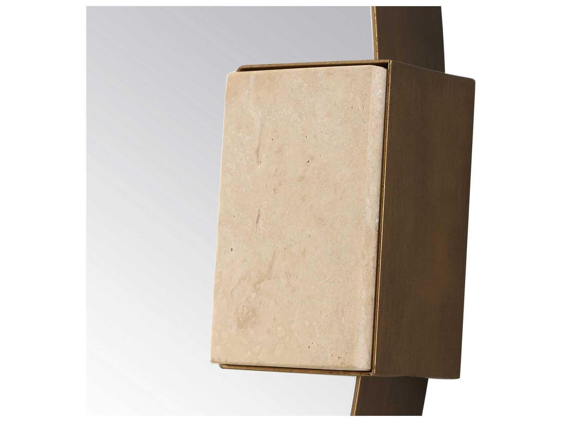 Uttermost Russo Golden Bronze Round Wall Mirror