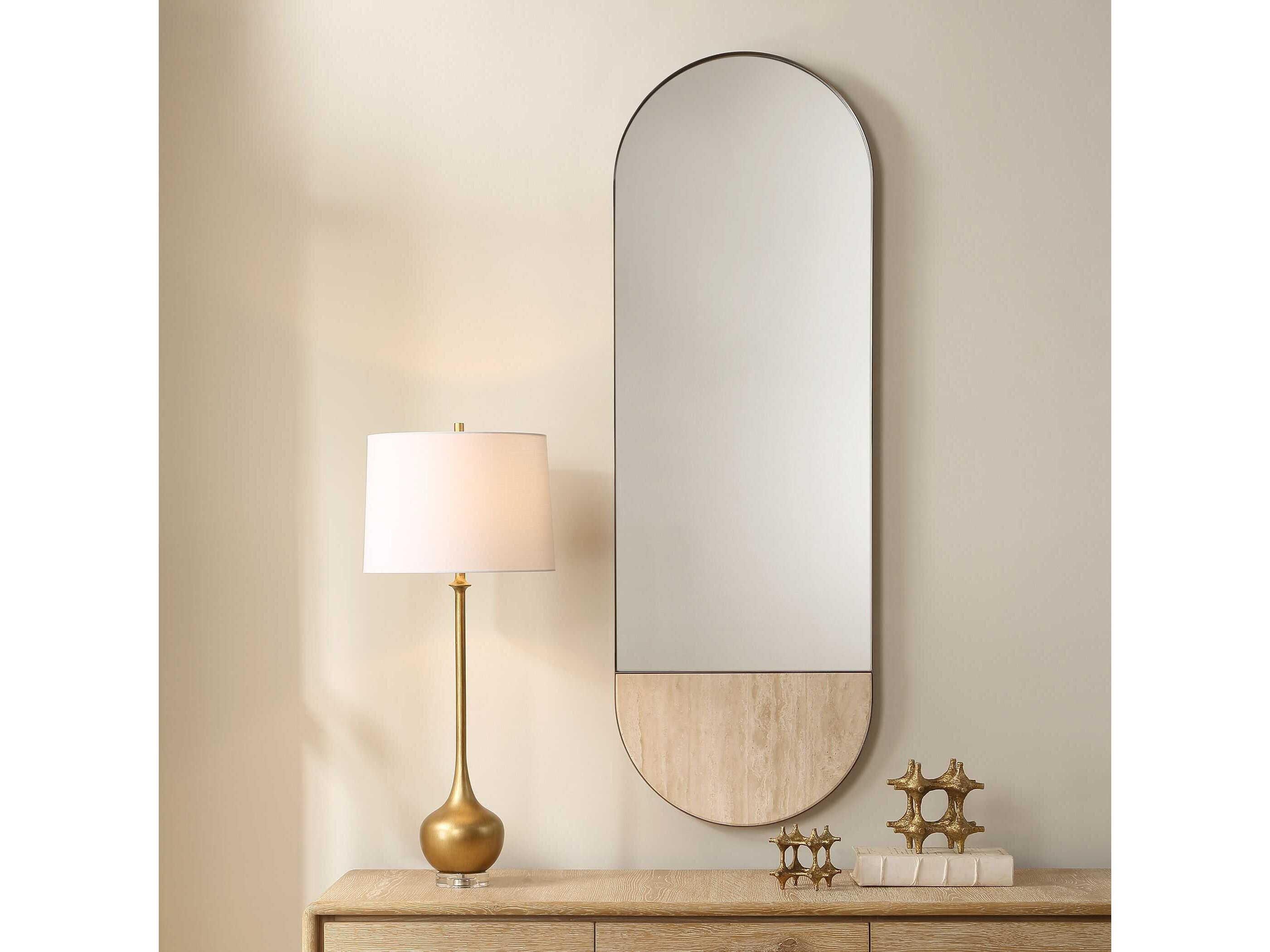 Uttermost Russo Golden Bronze Oval Wall Mirror