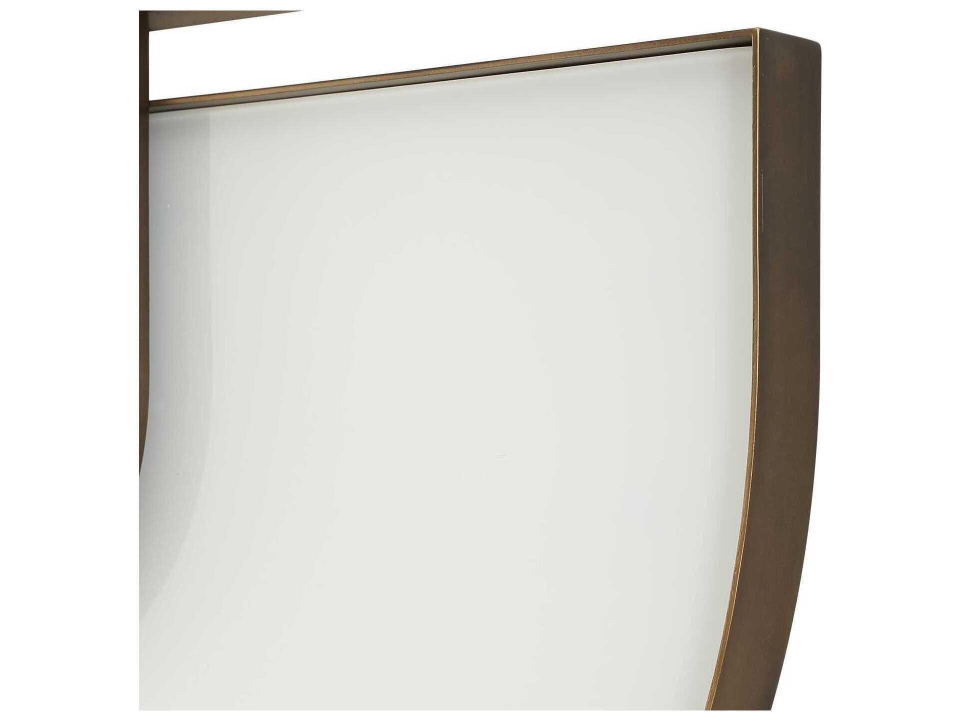 Uttermost Encase Antique Gold Iron Oval Wall Mirror