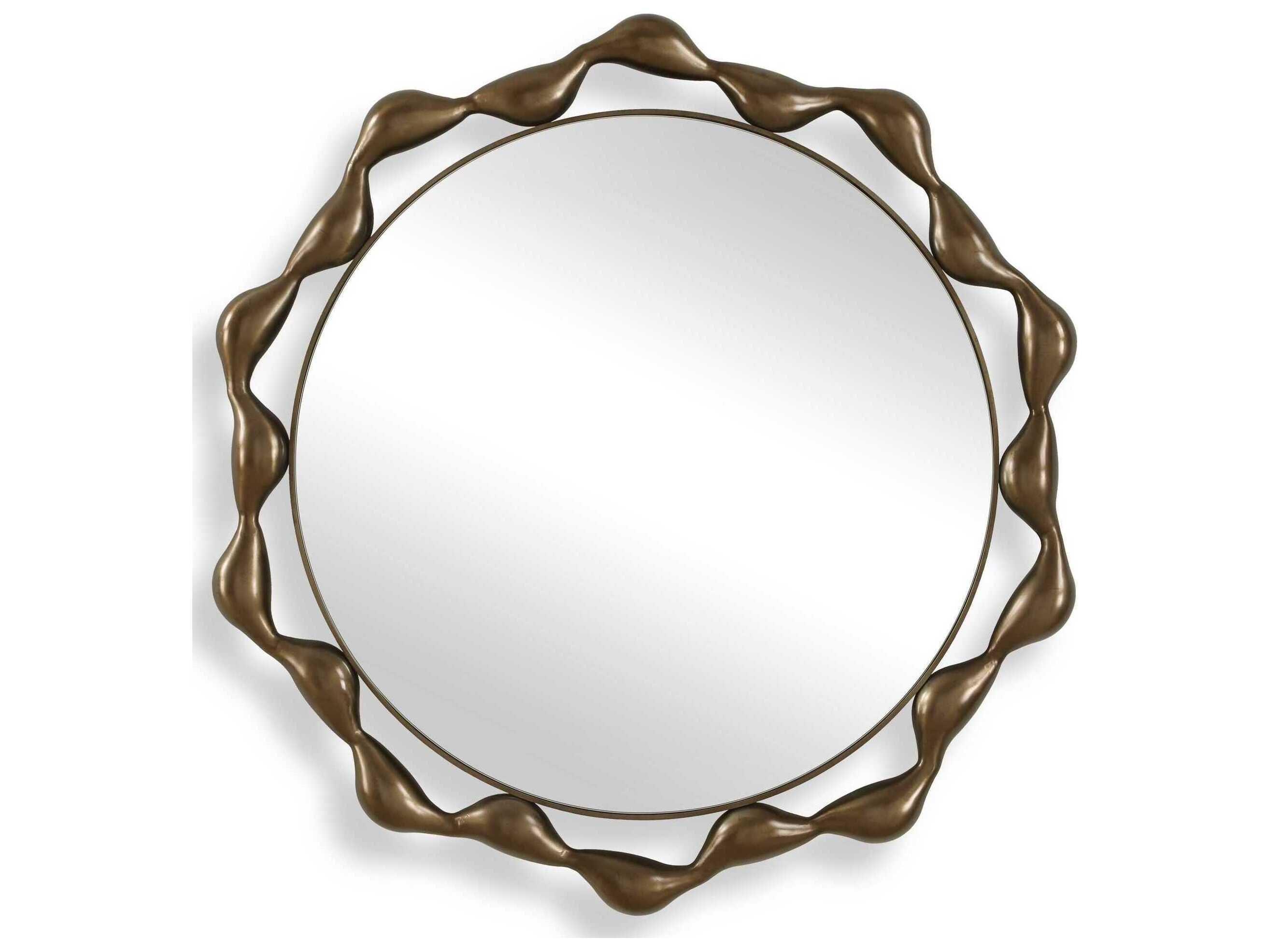 Uttermost Remolino Warm Bronze Round Wall Mirror