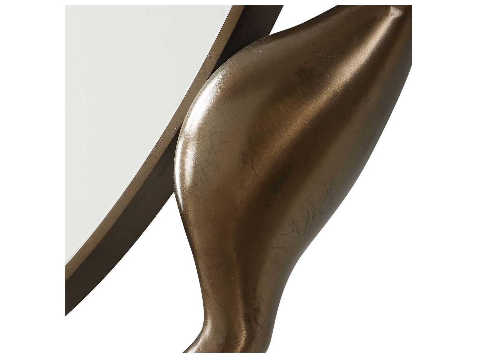 Uttermost Remolino Warm Bronze Round Wall Mirror