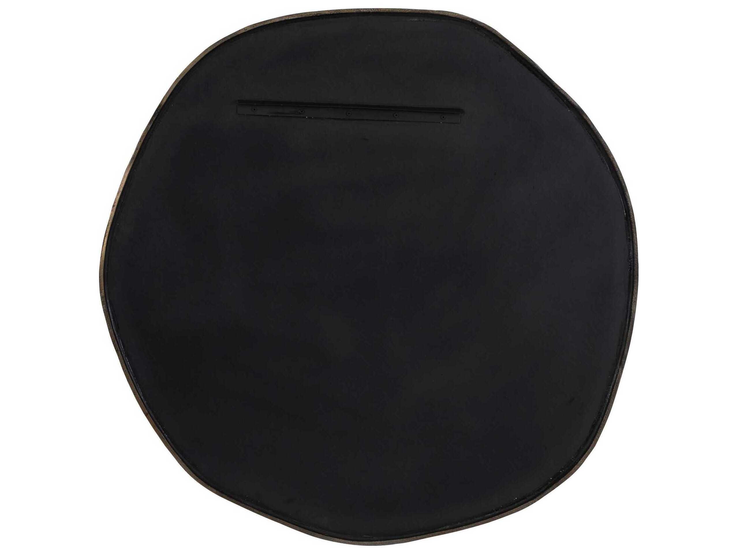 Uttermost Ambrose Antique Brass Round Wall Mirror