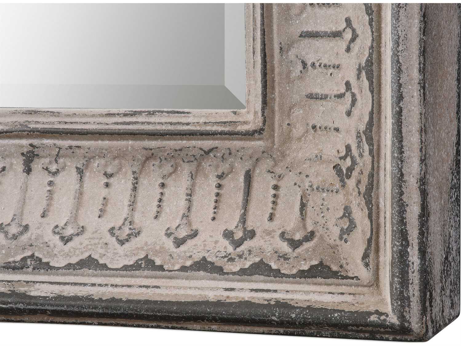 Uttermost Grace Feyock Argenton Aged Gray Arch Mirror