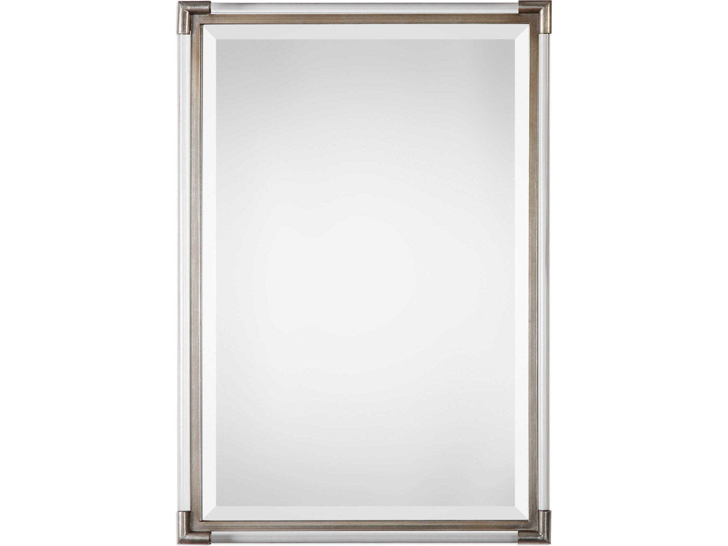 Uttermost Mackai Metallic Silver Rectangular Wall Mirror