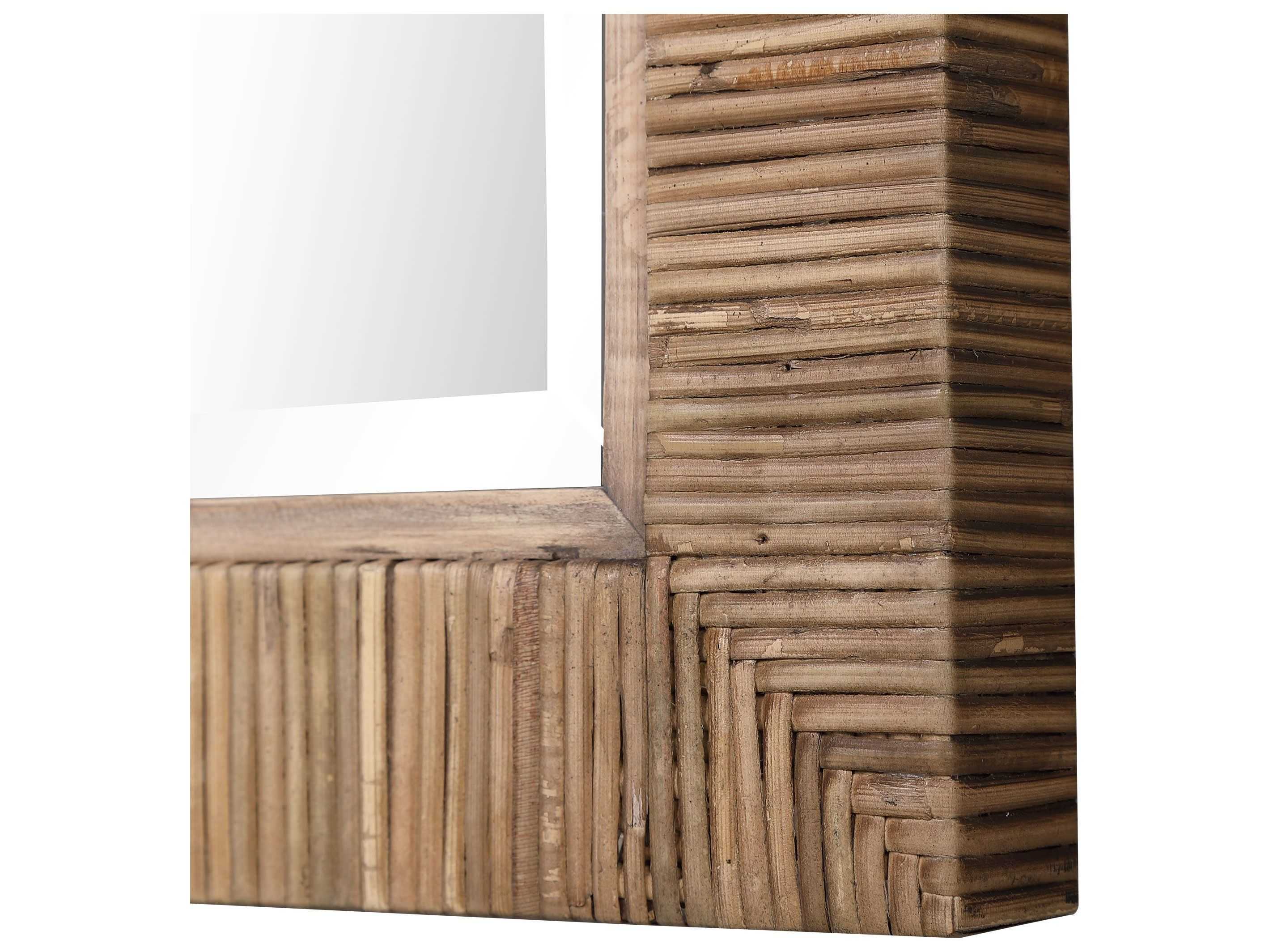 Uttermost Cape Natural Rattan Rectangular Wall Mirror