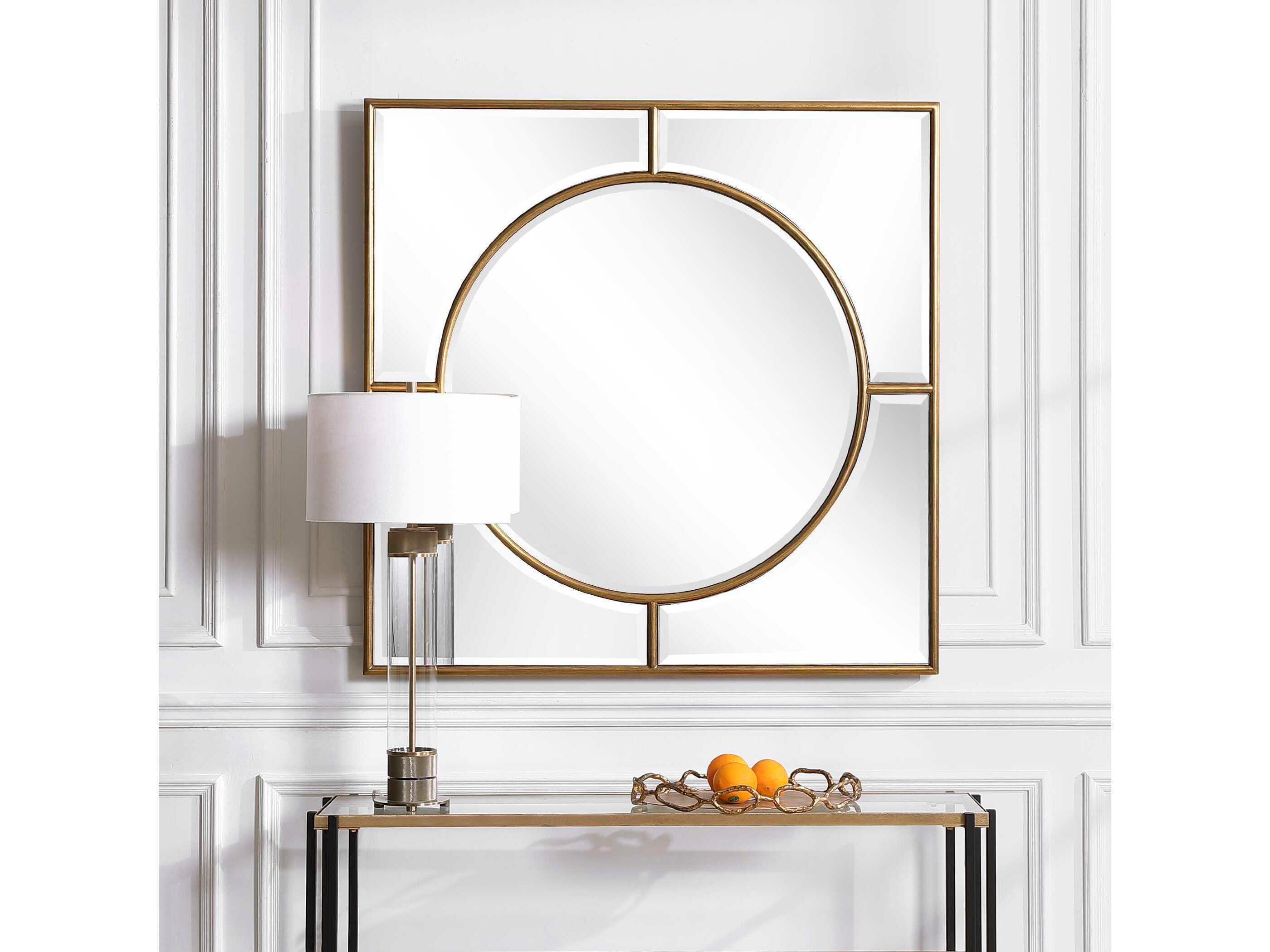 Uttermost Stanford Gold Square Wall Mirror