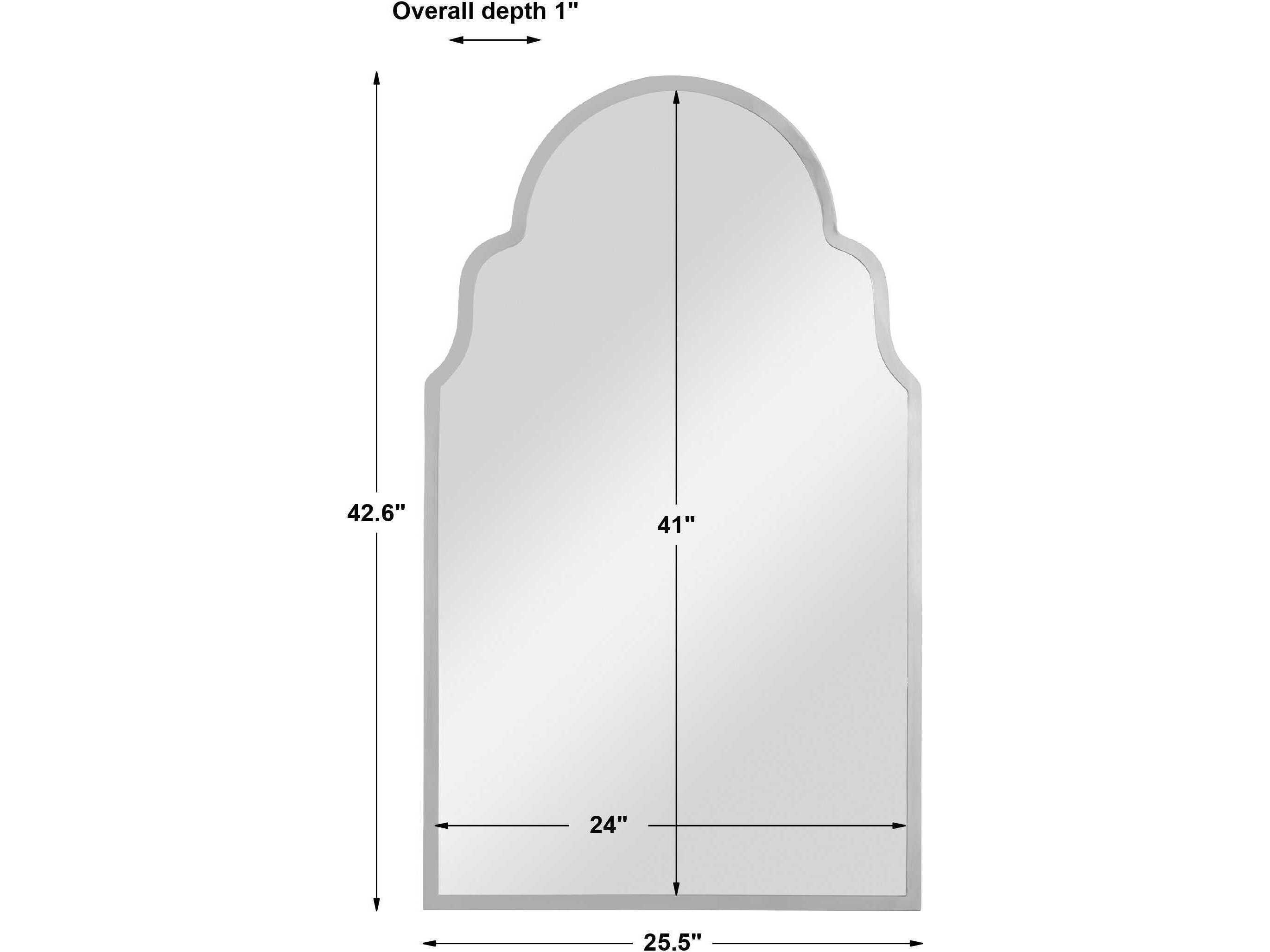 Uttermost Brayden Polished Nickel Wall Mirror