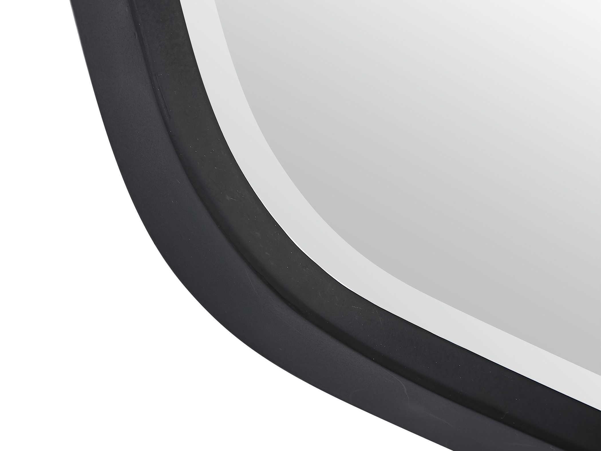 Uttermost Duronia Streamlined Satin Black Wall Mirror