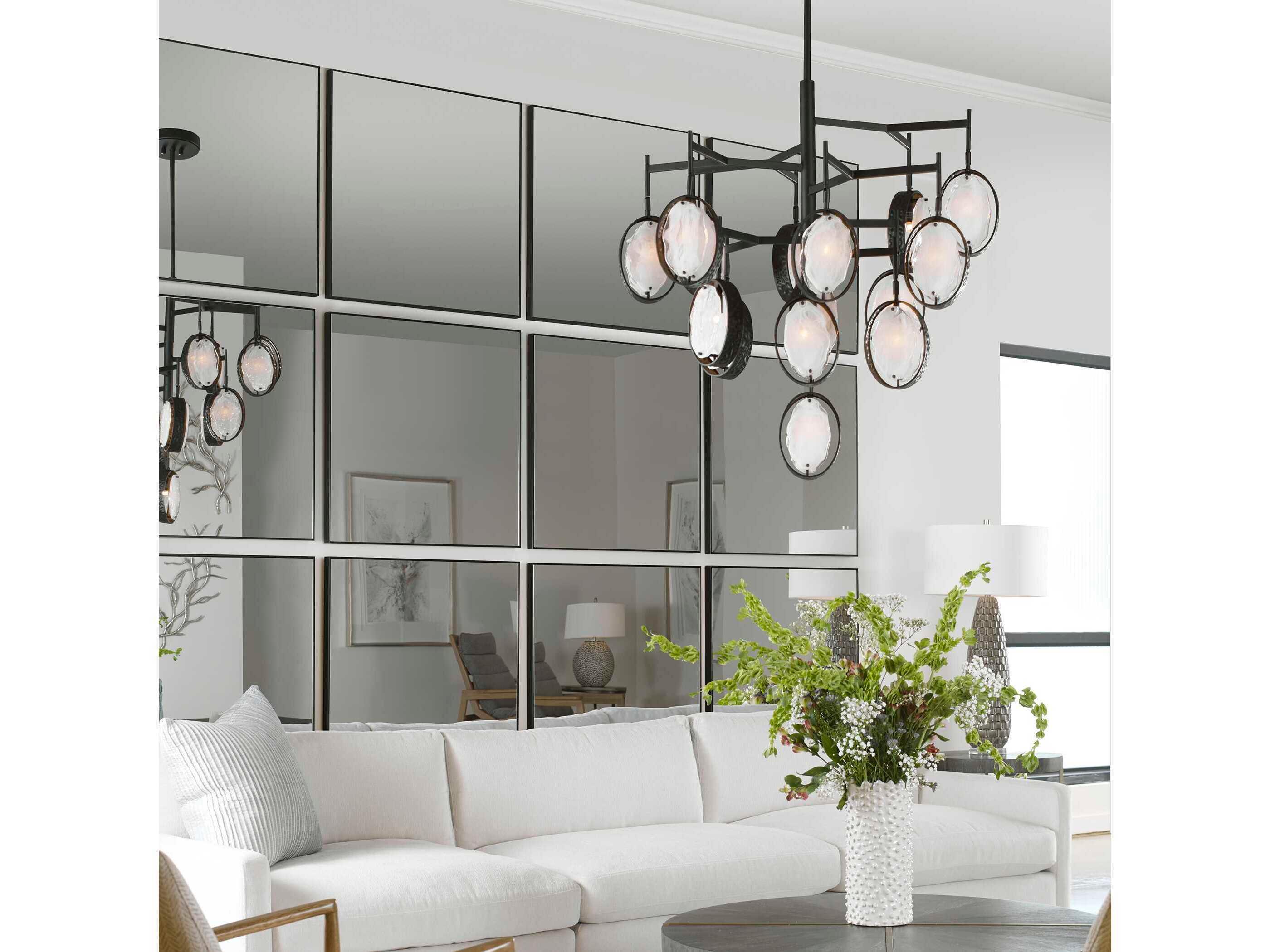 Uttermost Alexo Matte Black Square Wall Mirror