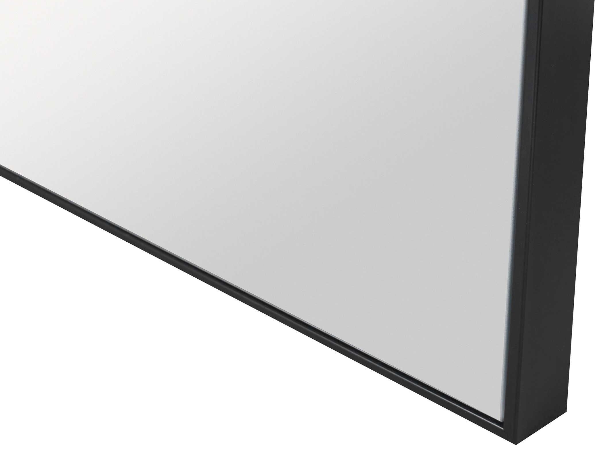 Uttermost Alexo Matte Black Square Wall Mirror