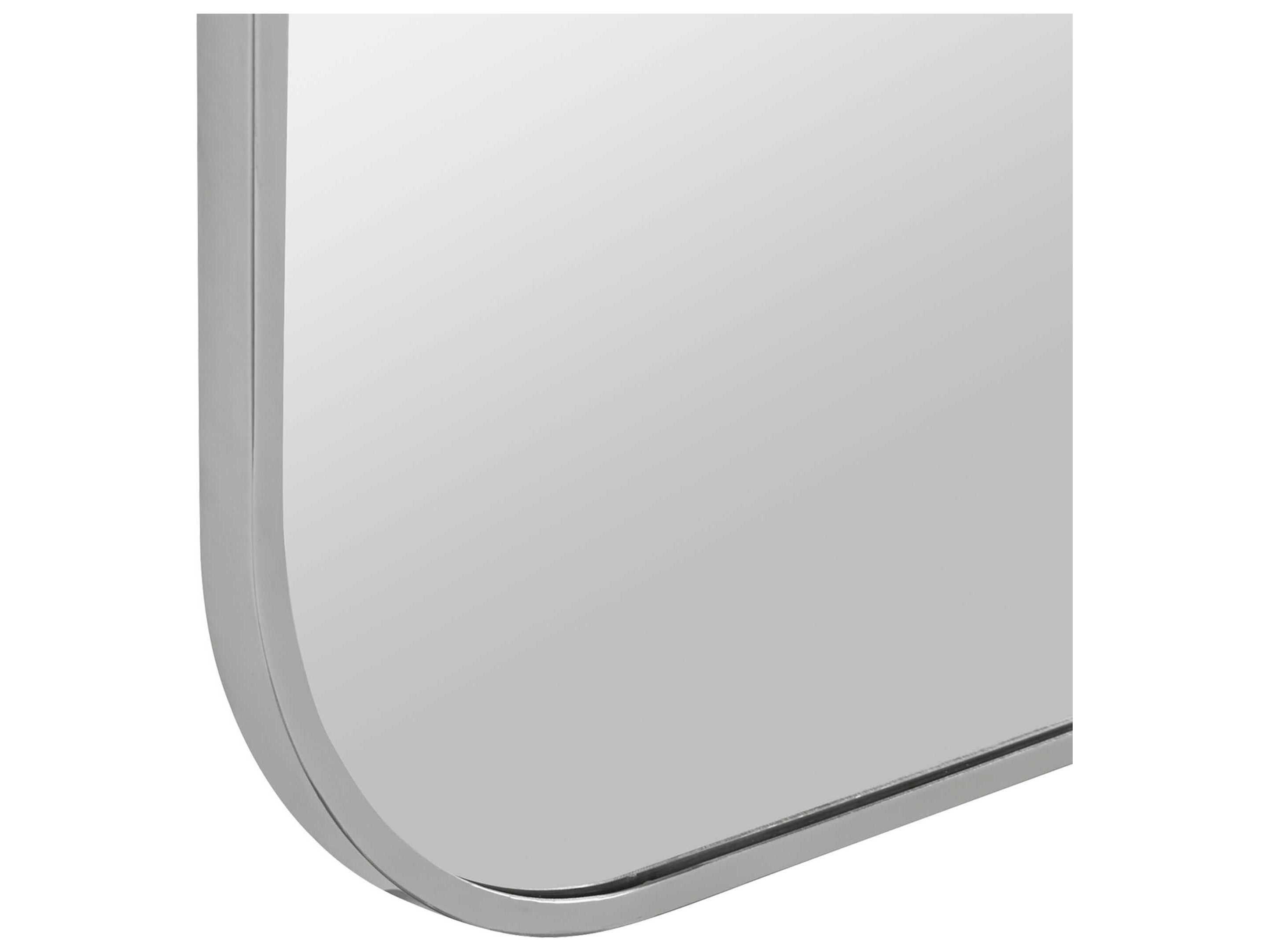 Uttermost Taft Polished Nickel Rectangular Wall Mirror