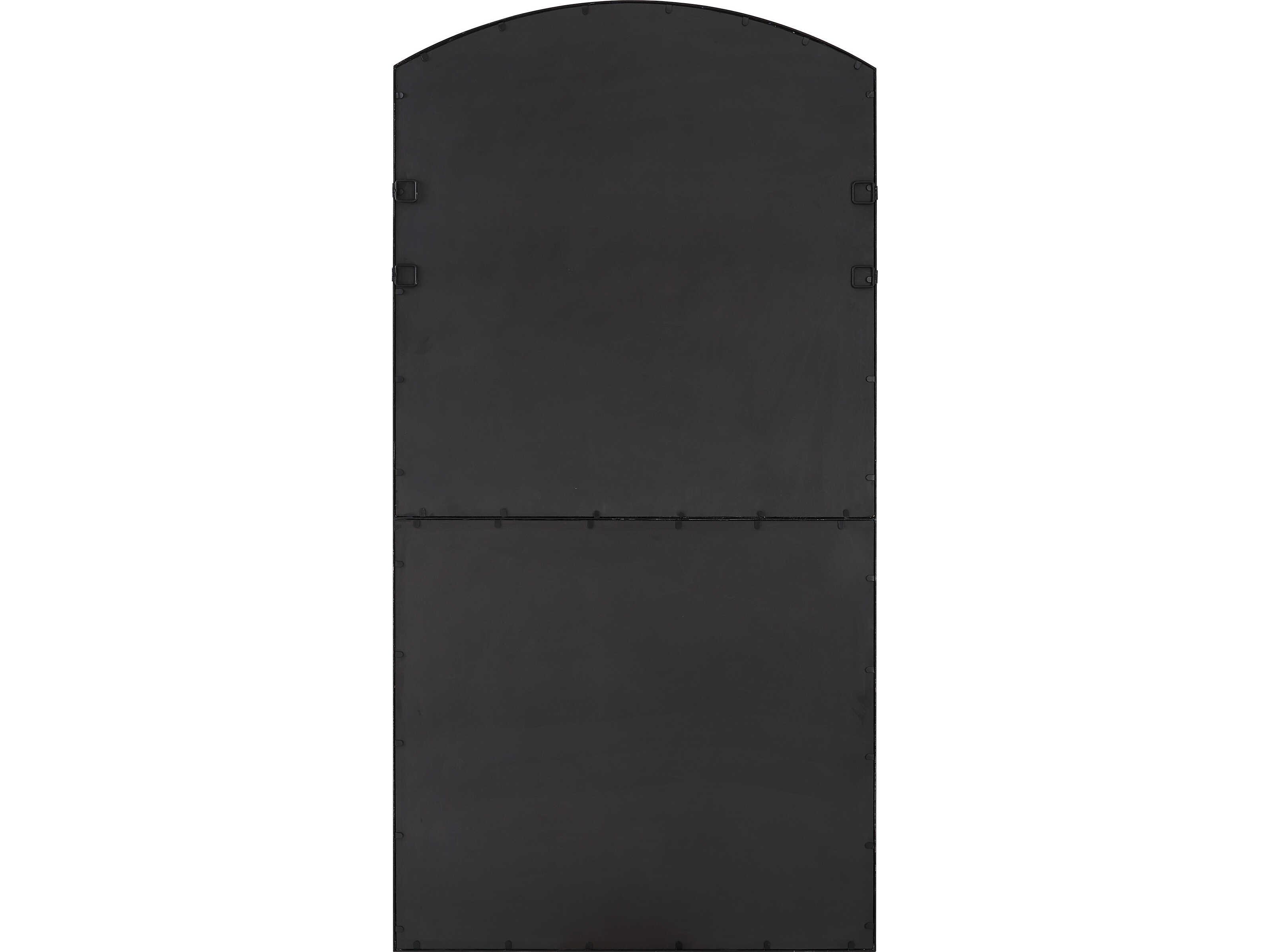 Uttermost Camber Satin Black Floor Mirror