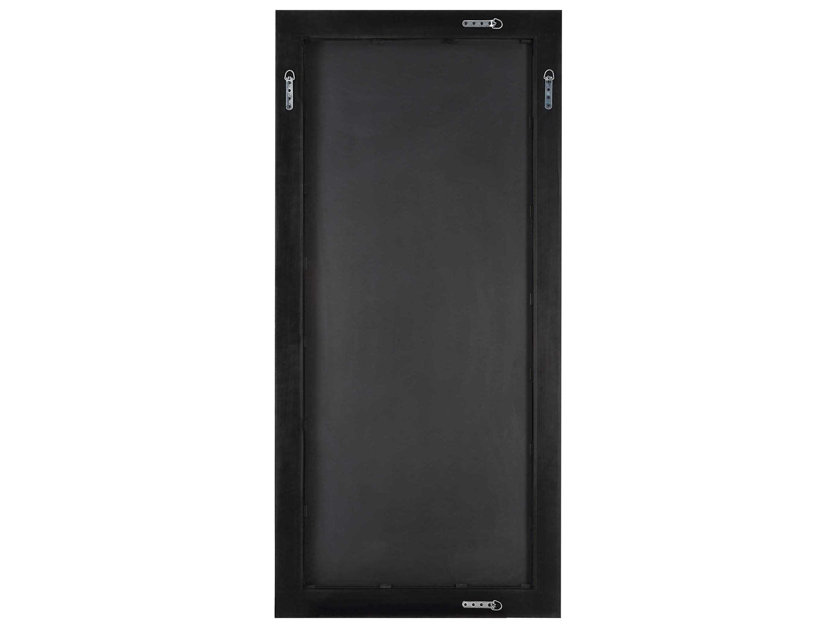 Uttermost Manor White Washed / Gray Rectangular Floor Mirror