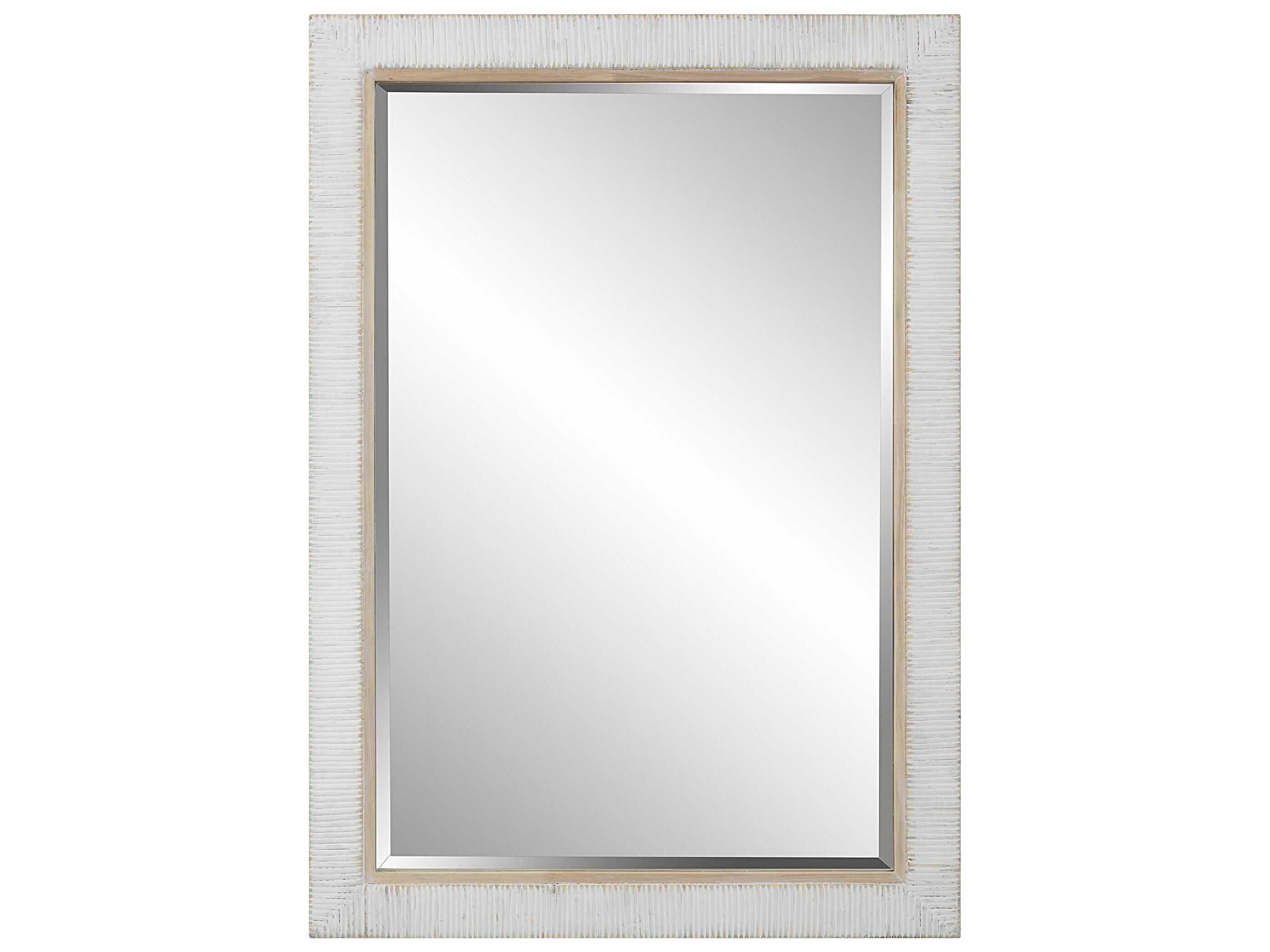 Uttermost Cape Whitewash Rectangular Wall Mirror