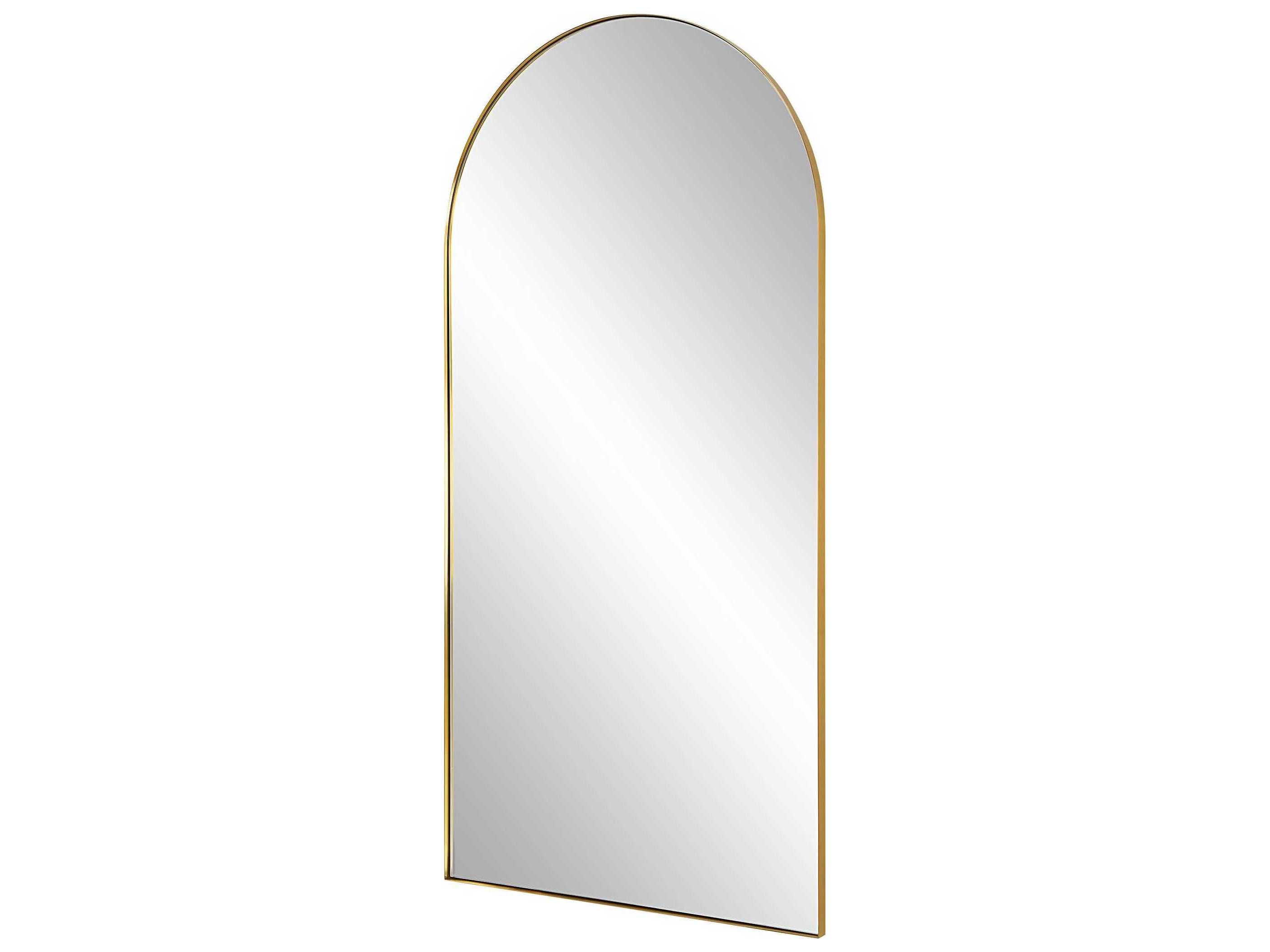Uttermost Crosley Antique Brass Floor Mirror