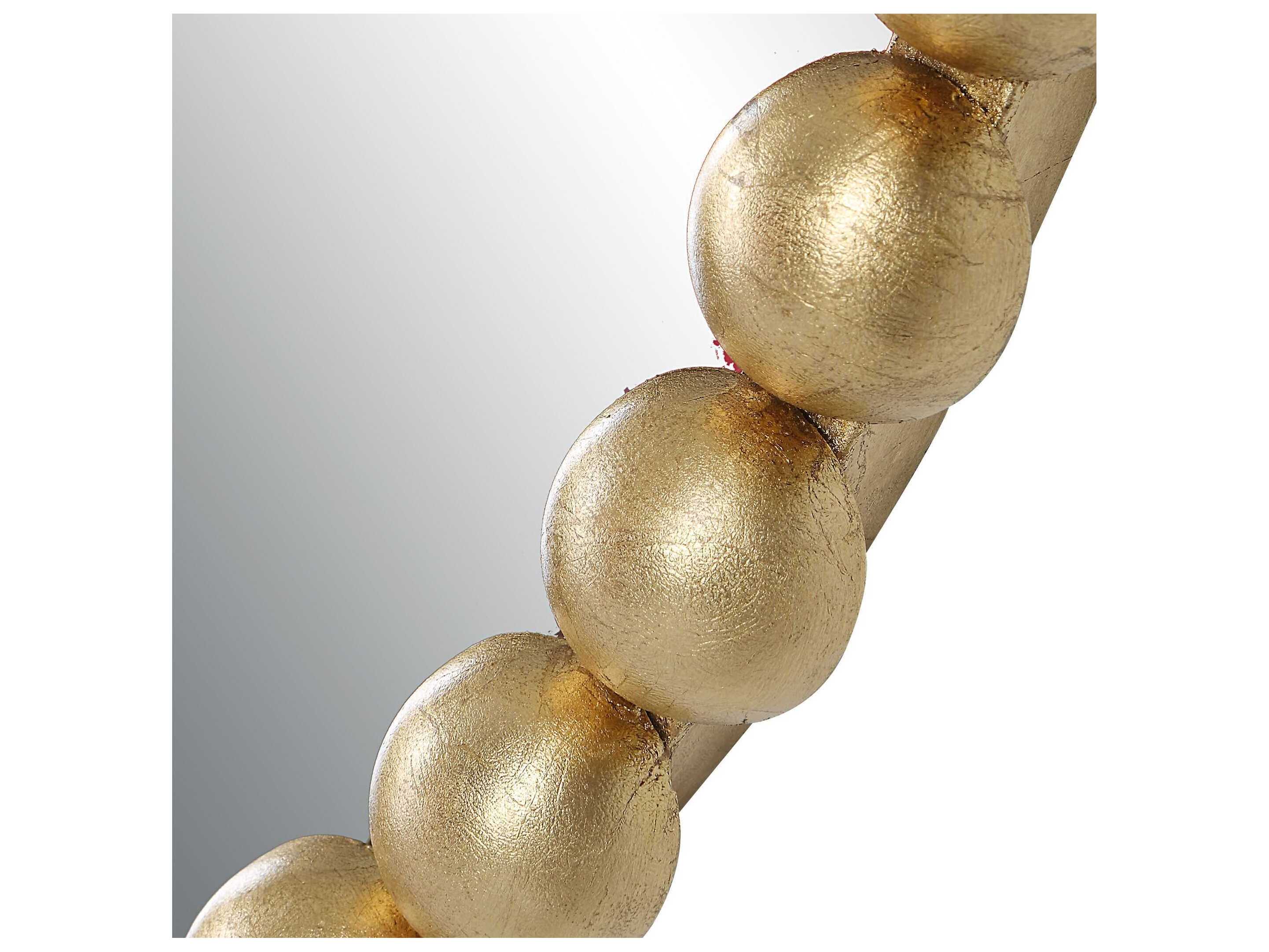 Uttermost Serna Gold Leaf Oval Wall Mirror