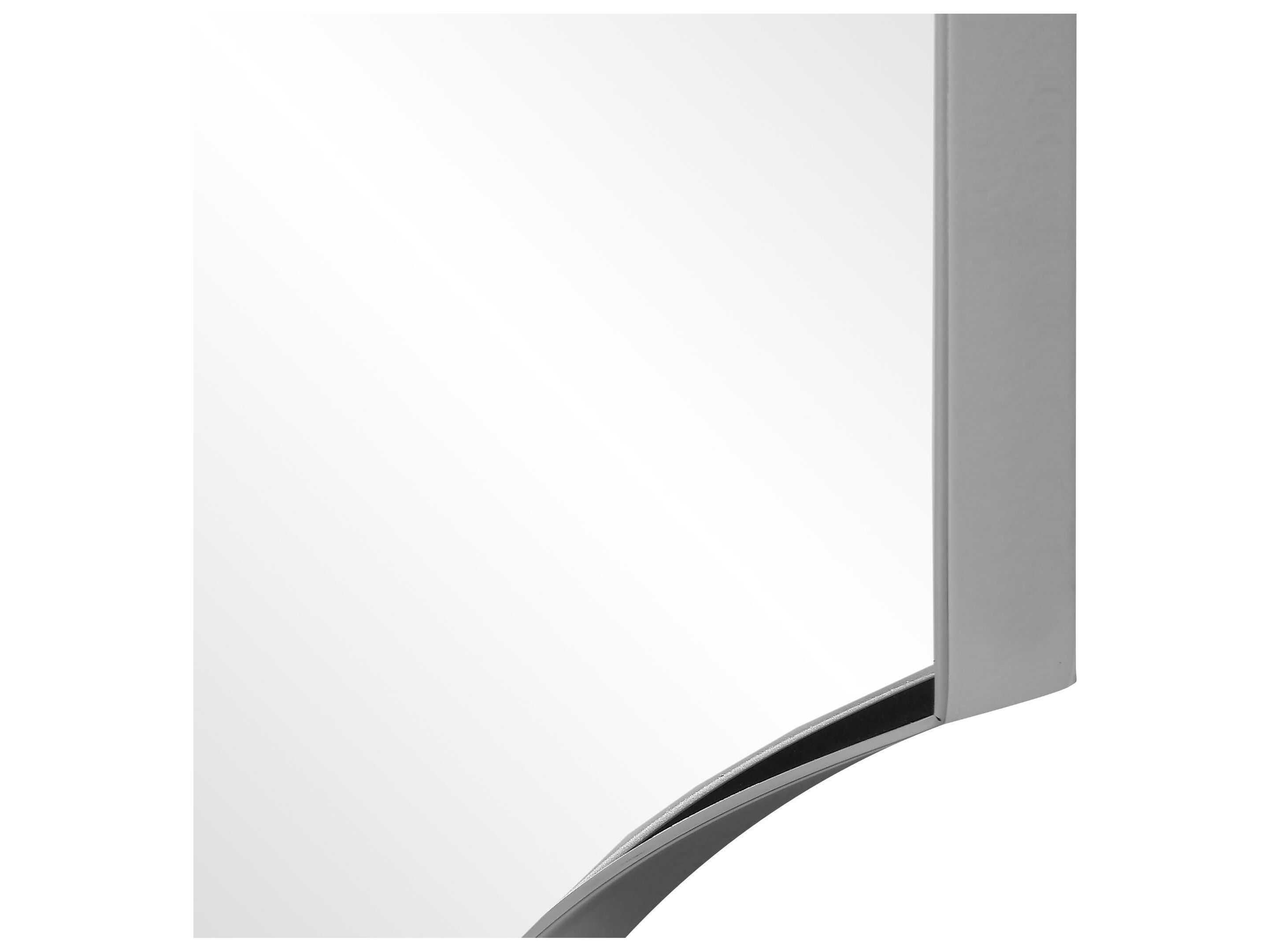 Uttermost Lennox Polished Nickel Rectangular Wall Mirror