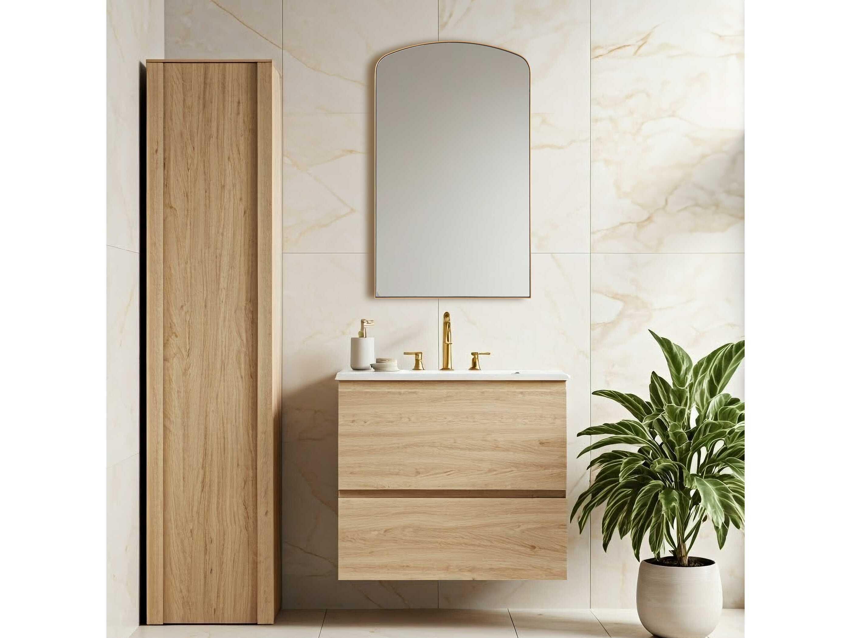 Uttermost Tordera Brass Wall Mirror