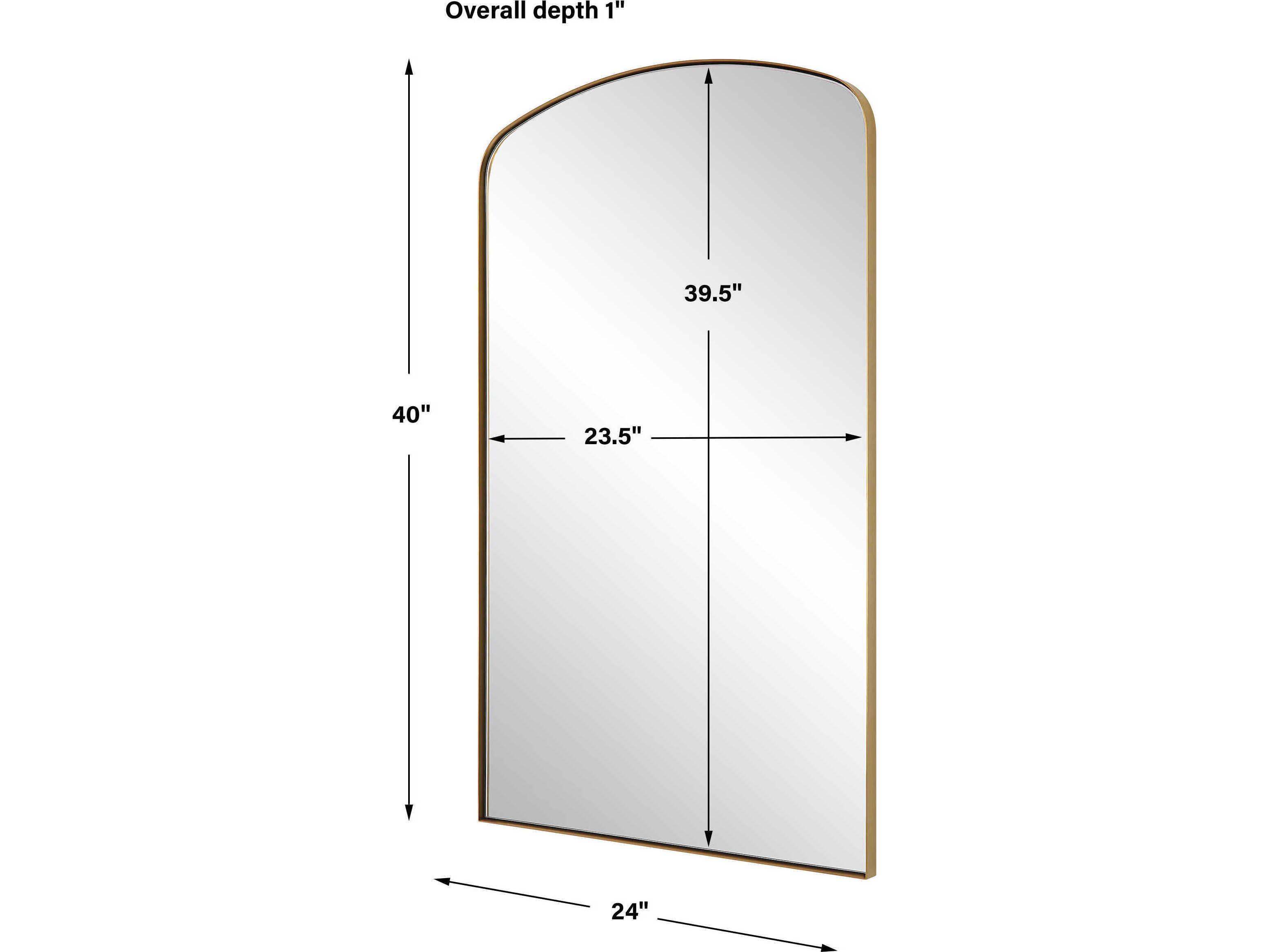 Uttermost Tordera Brass Wall Mirror