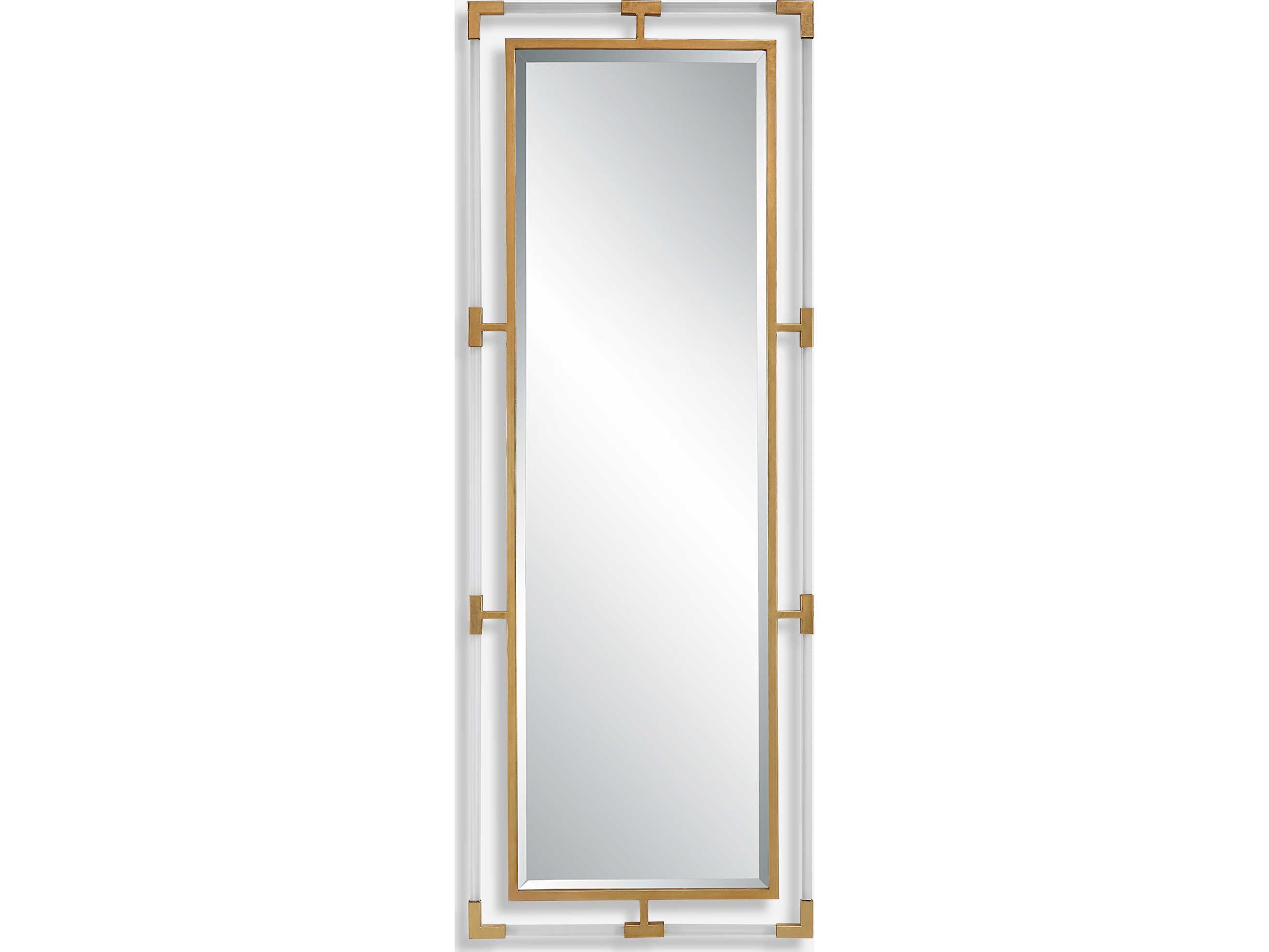 Uttermost Balkan Metallic Gold Leaf Rectangular Wall Mirror