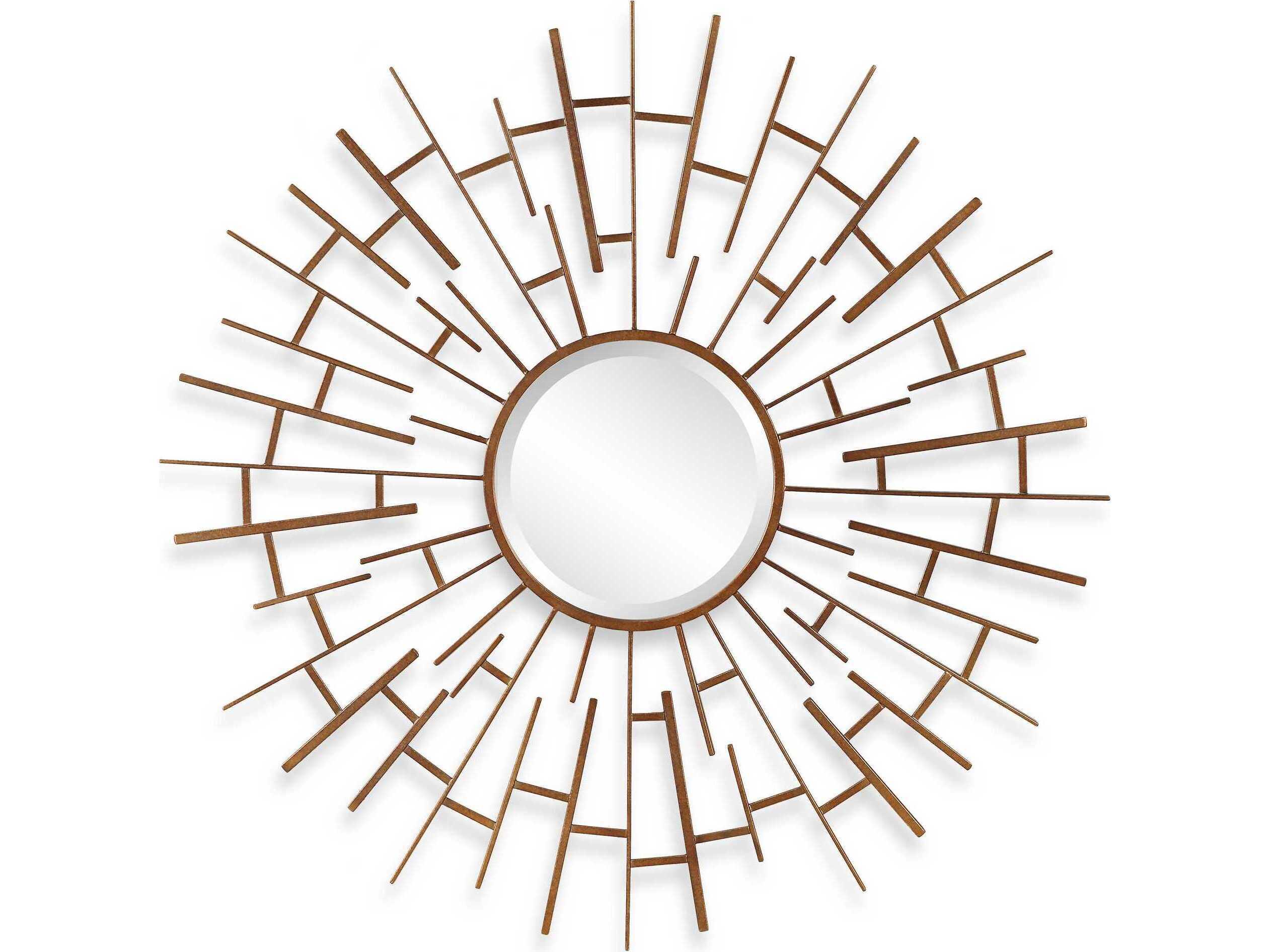 Uttermost Tangled Golden Bronze Round Wall Mirror