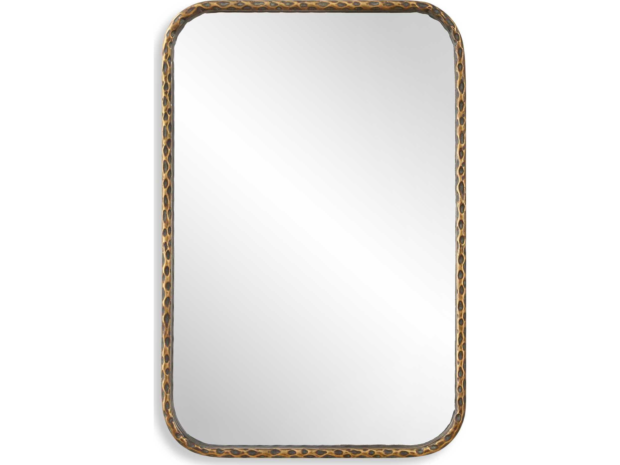Uttermost A Little Knotty Aged Bronze Rectangular Wall Mirror