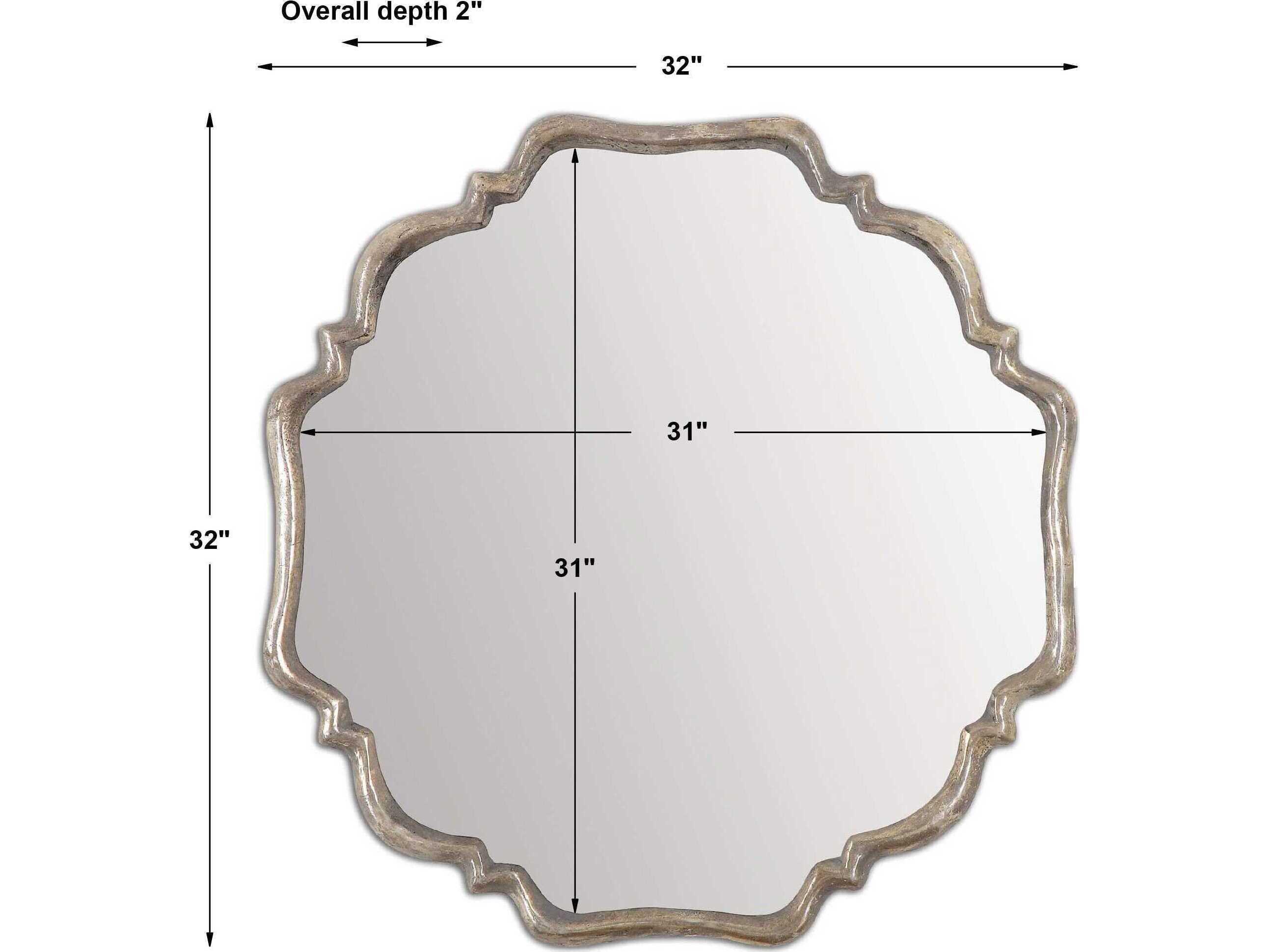 Uttermost Valentia Silver Wall Mirror
