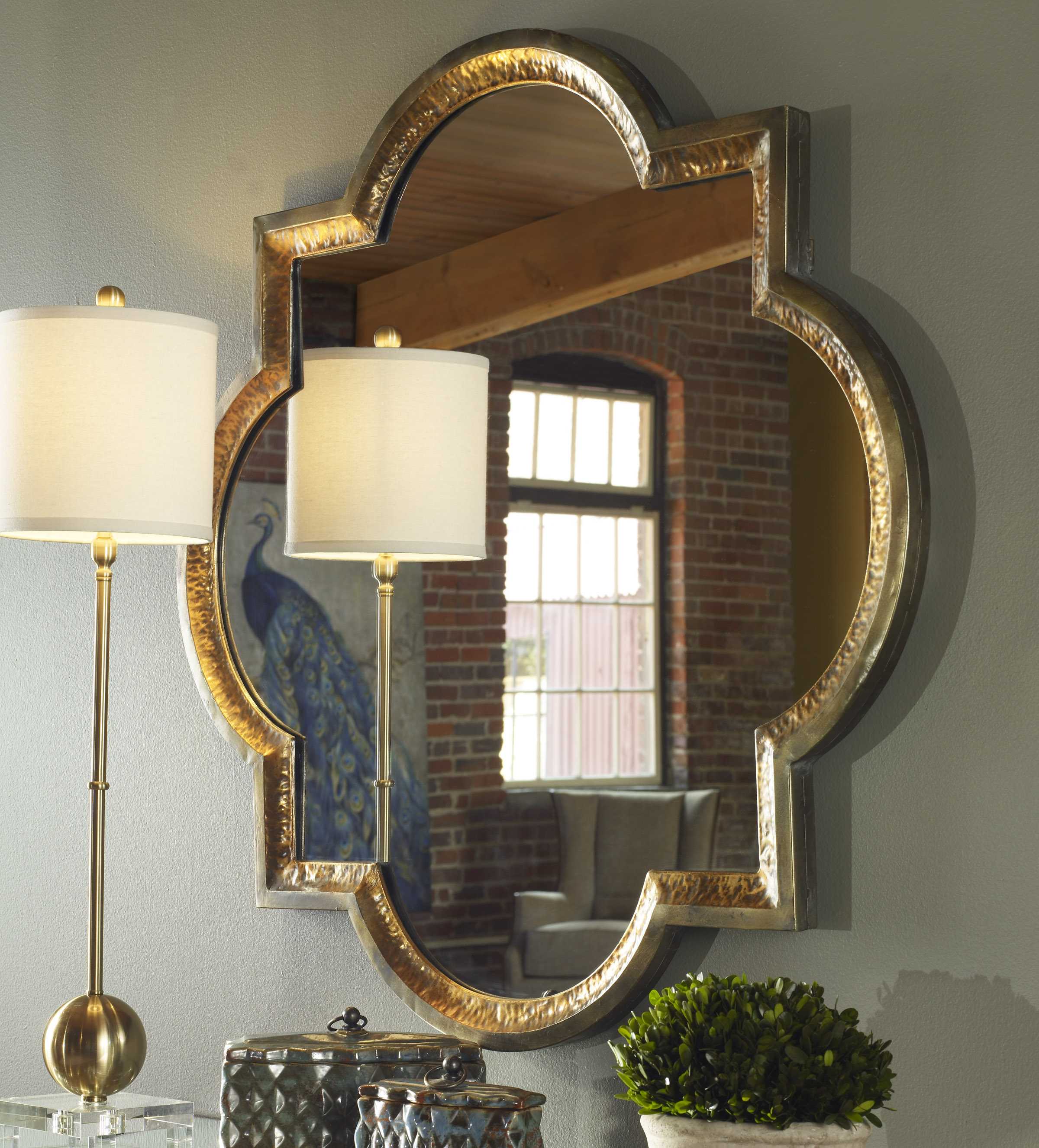 Uttermost Lourosa Gold Wall Mirror