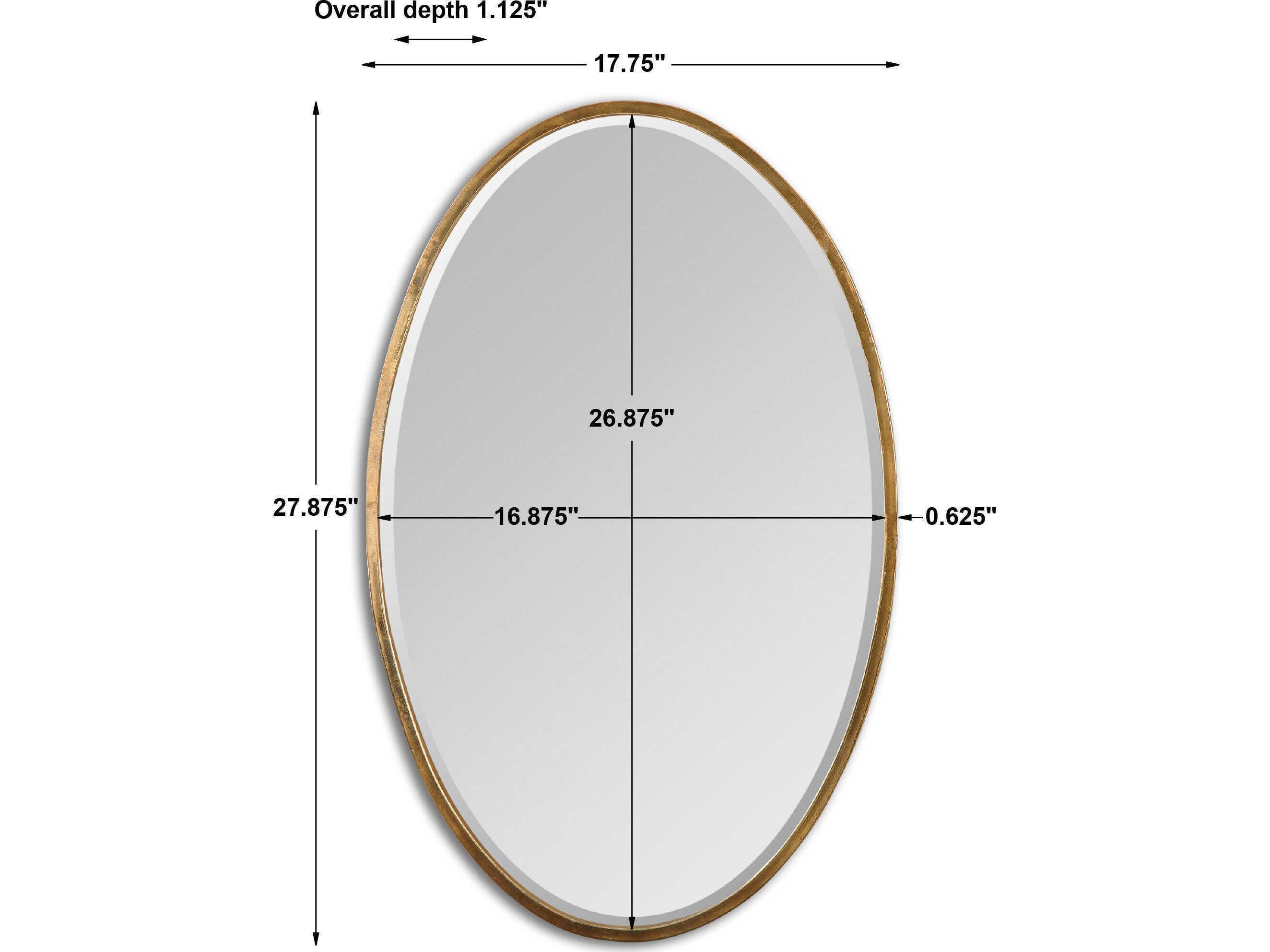 Uttermost Herleva Gold Oval Wall Mirror
