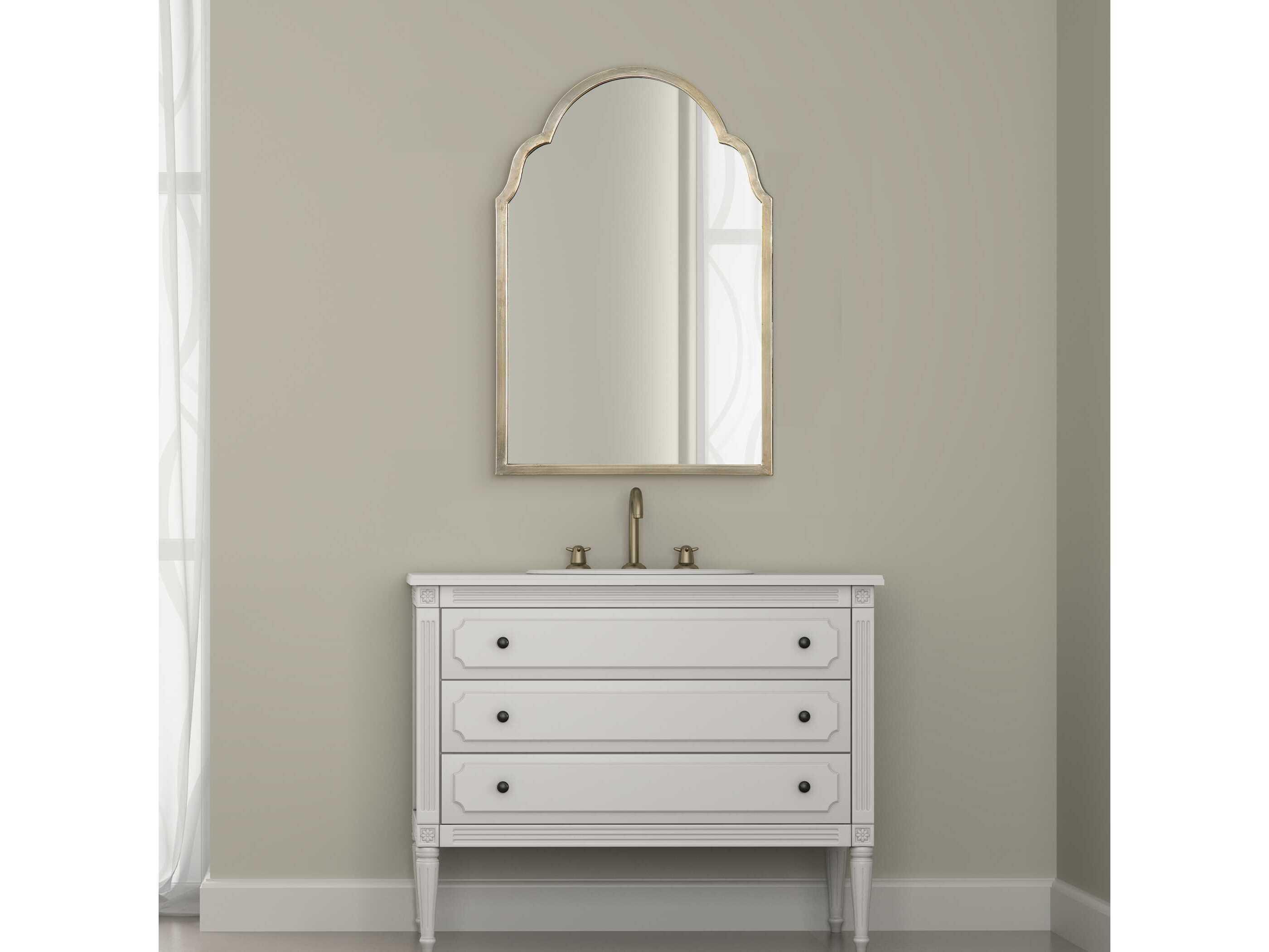 Uttermost Brayden Petite Silver Arch Wall Mirror