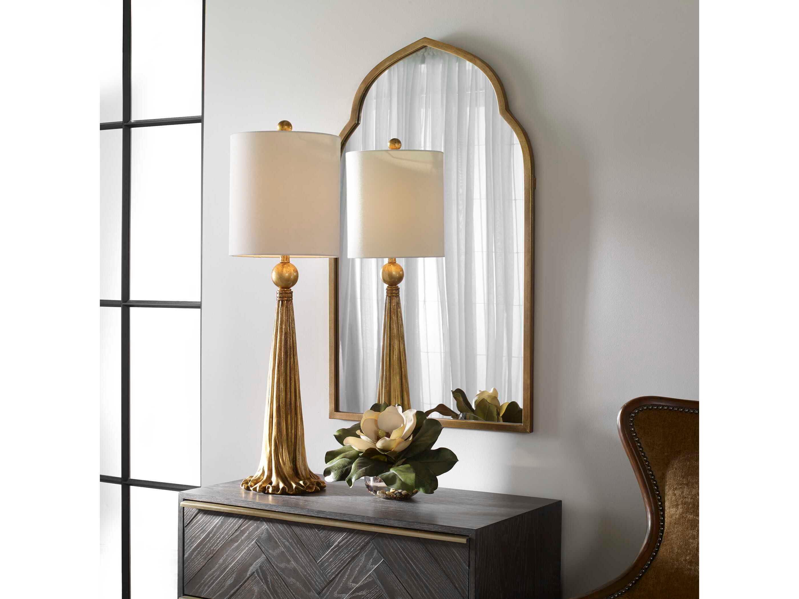 Uttermost Kenitra Gold Arch Wall Mirror