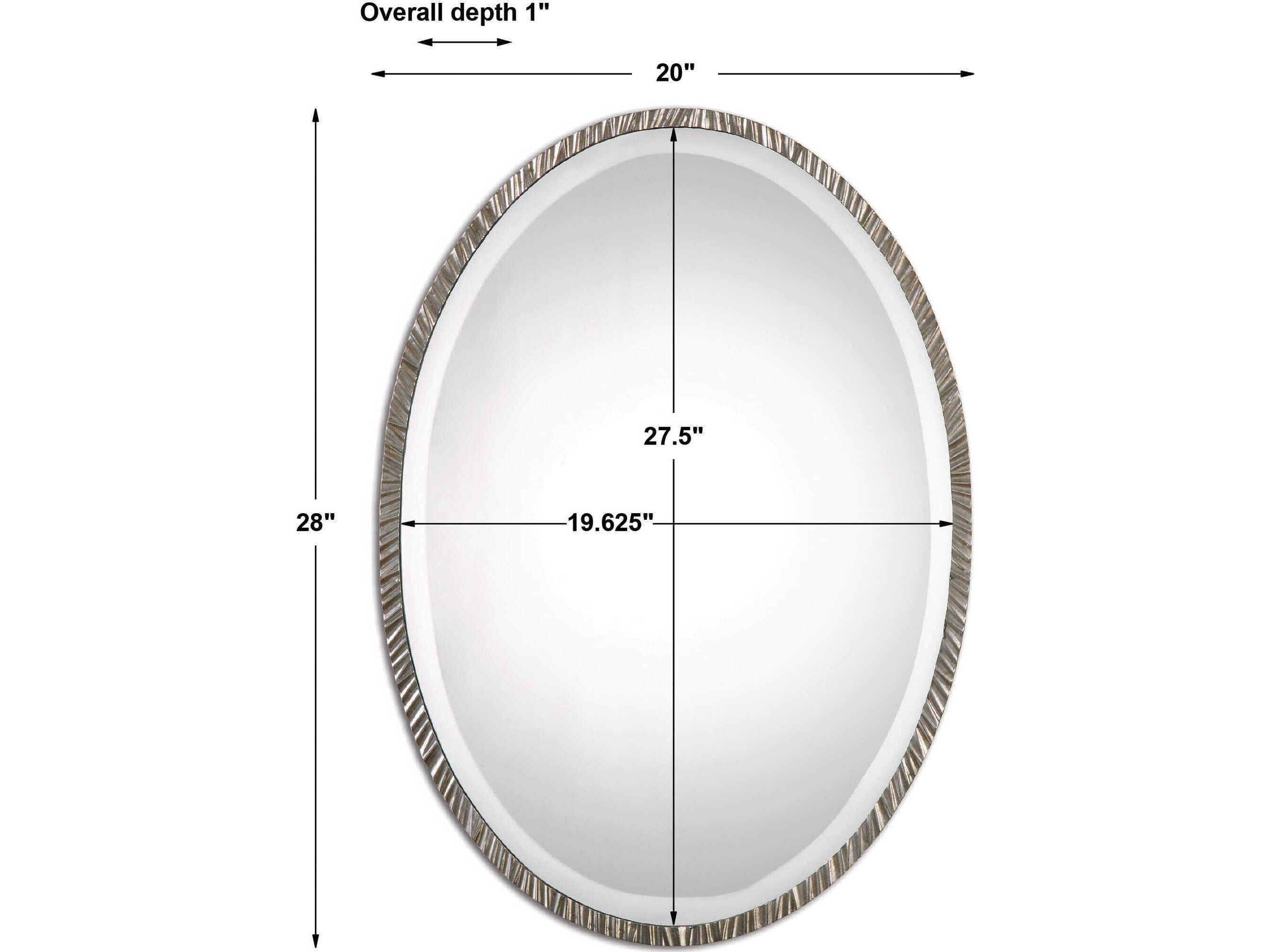 Uttermost Annadel Oval Gray Wall Mirror