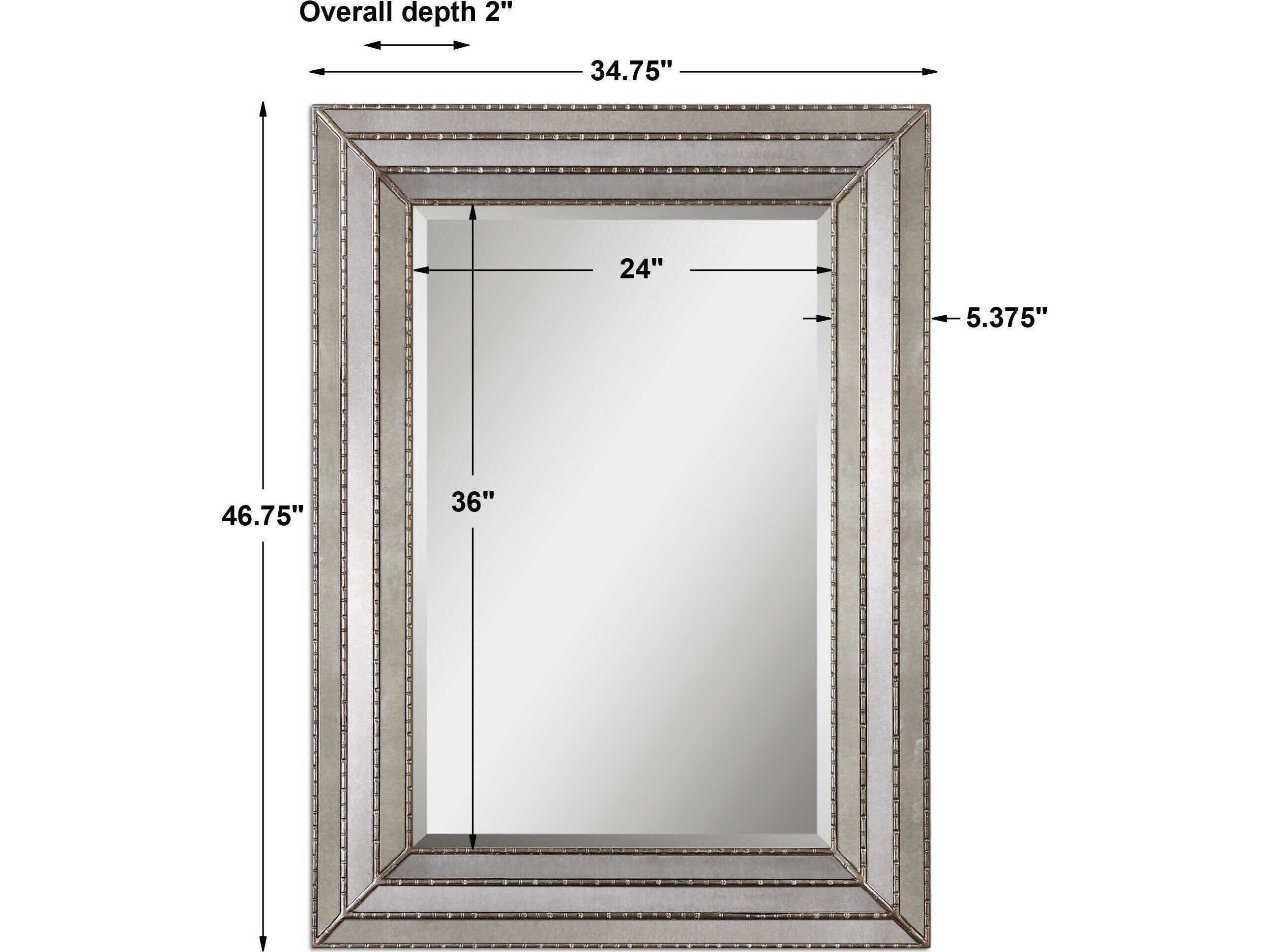 Uttermost Seymour Antique Silver Wall Mirror