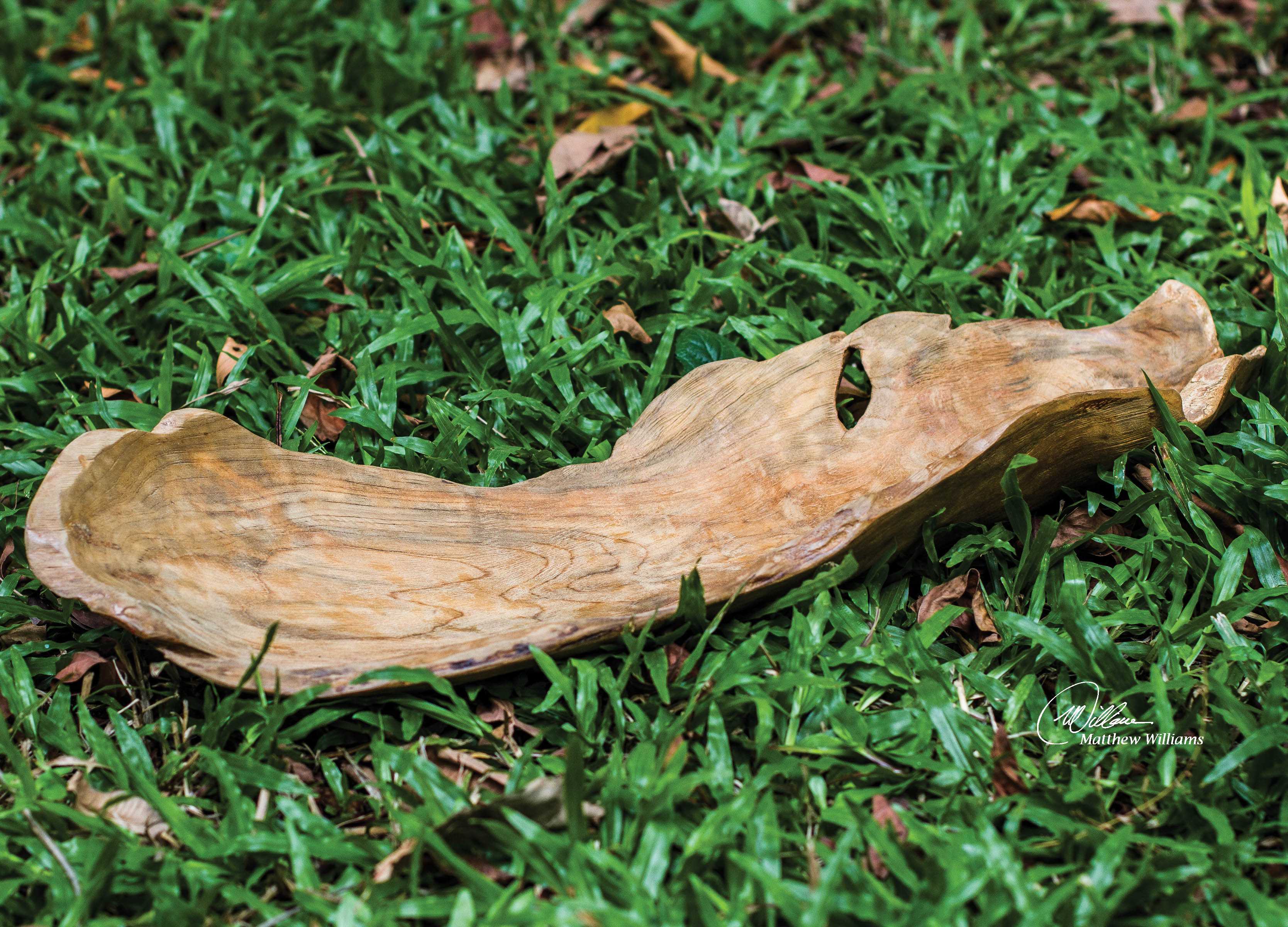 Uttermost Teak Leaf Bowl Sculpture