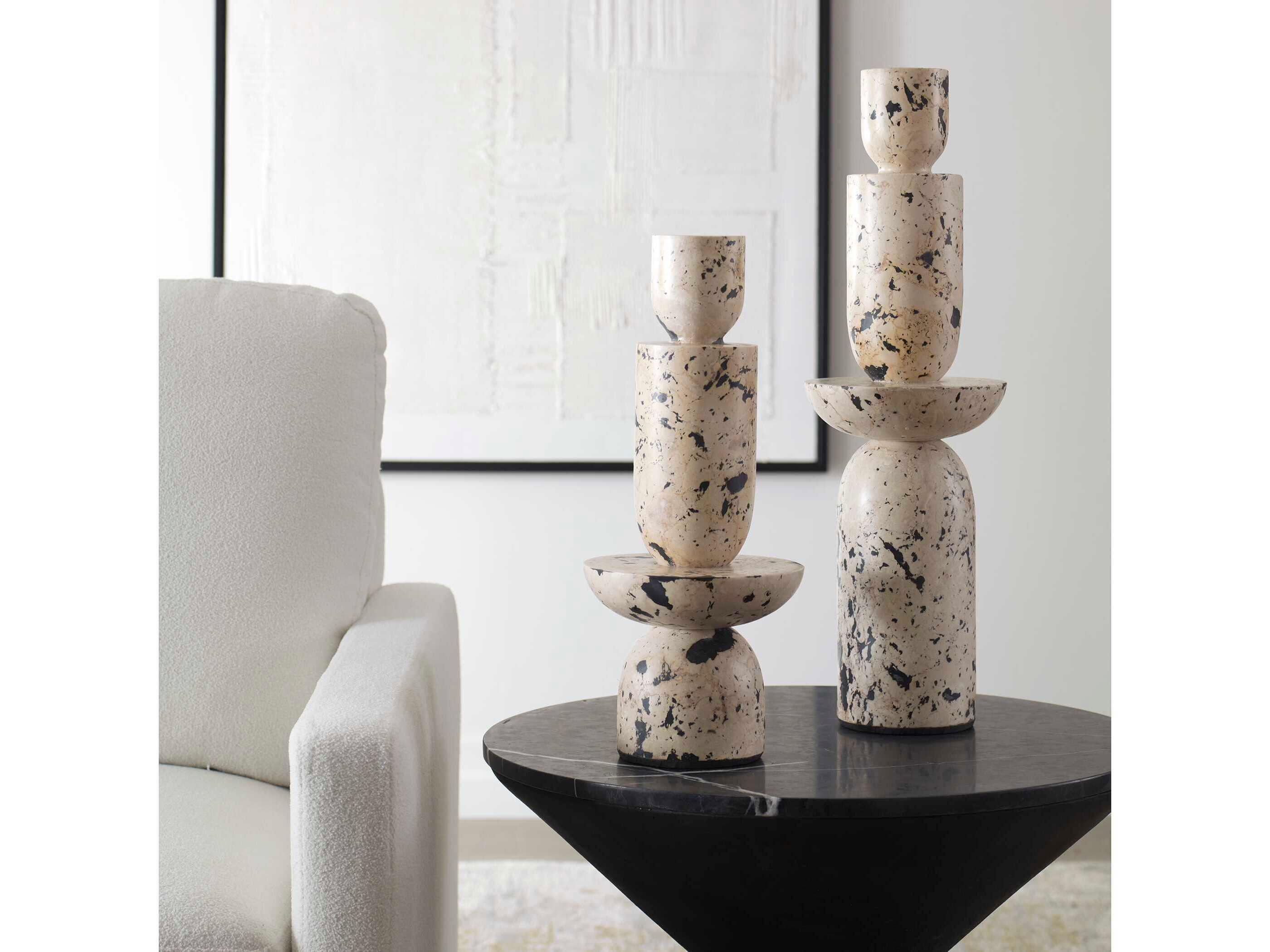 Uttermost Nouveau Tower Sculptures Set of 2