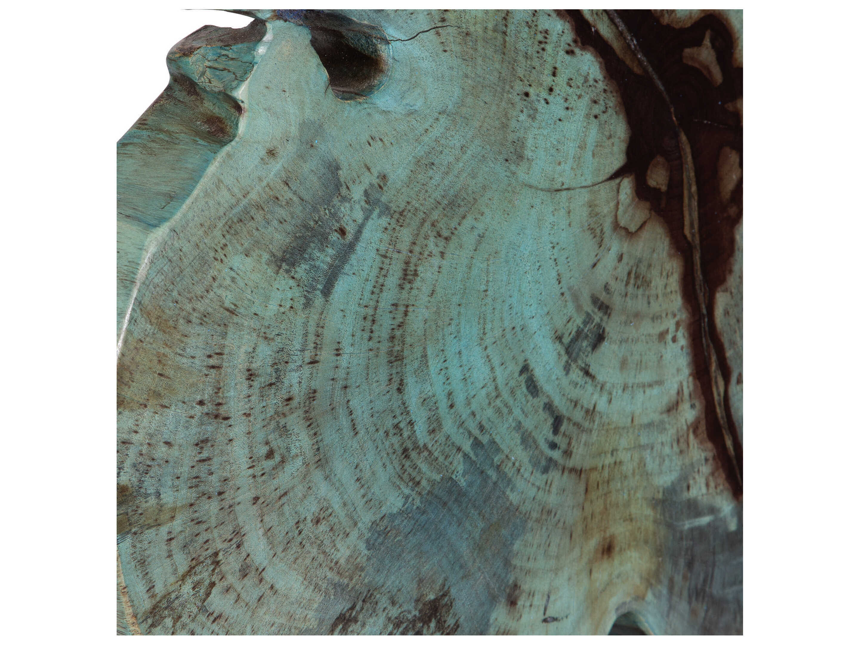 Uttermost Bahati Wood Blue Sculpture