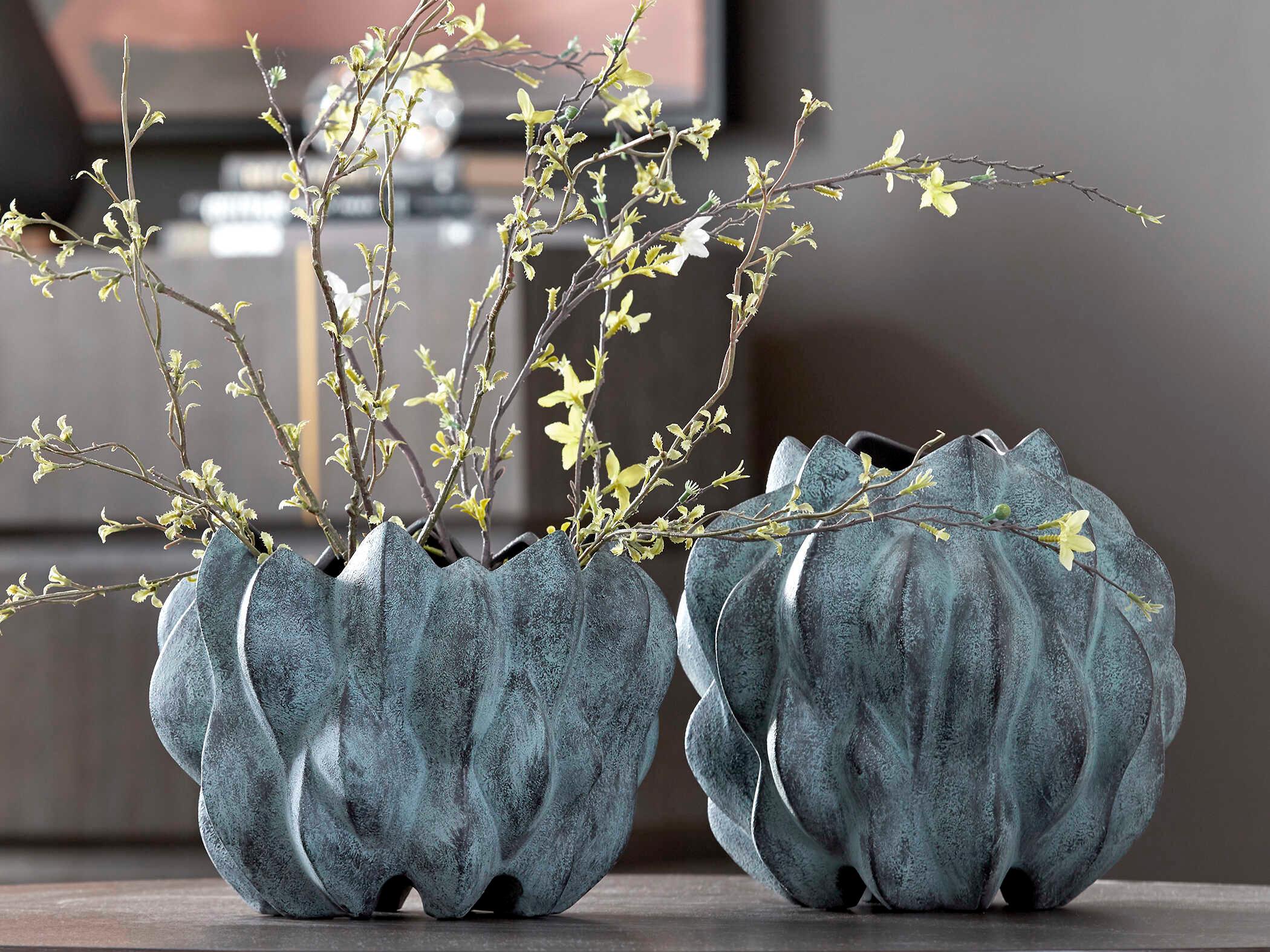 Uttermost Verdant Bronze Vases Set of 2