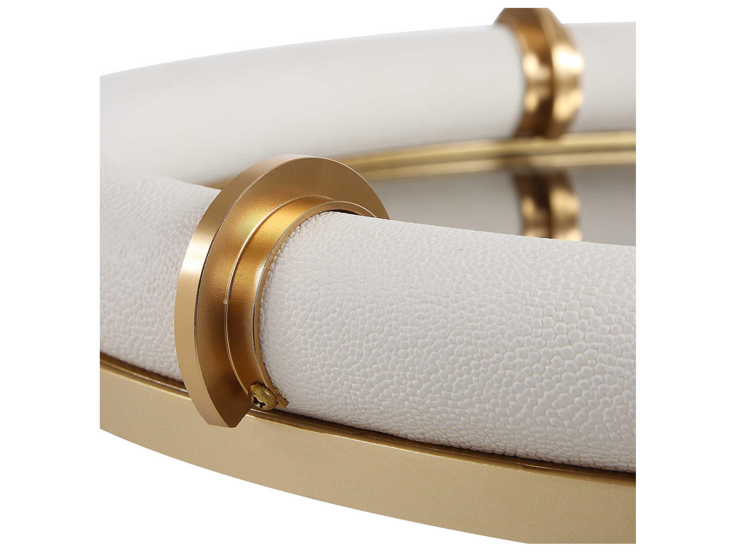 Uttermost Cyprus Leather Oval Tray