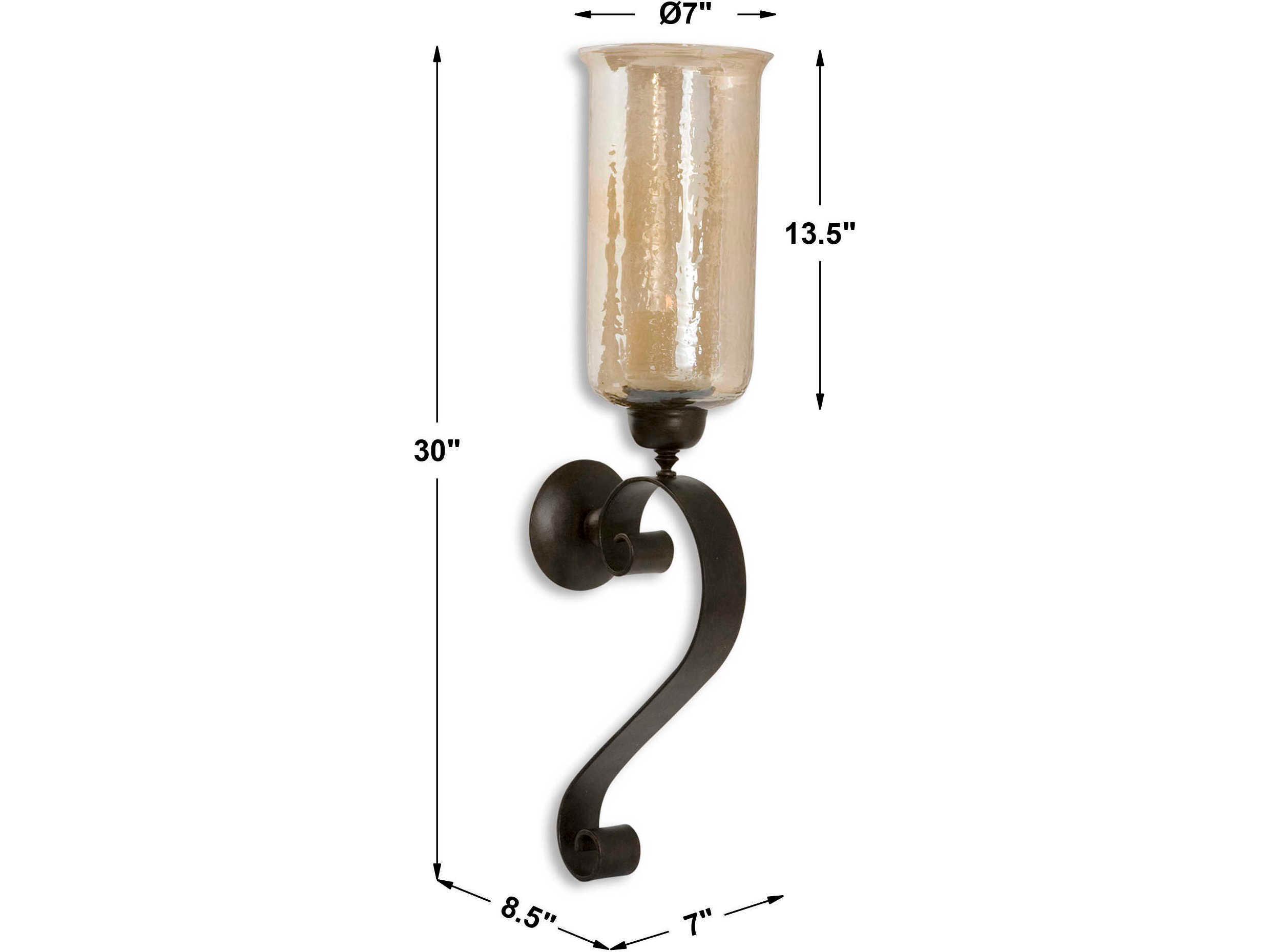 Uttermost Joselyn Bronze Candle Wall Sconce